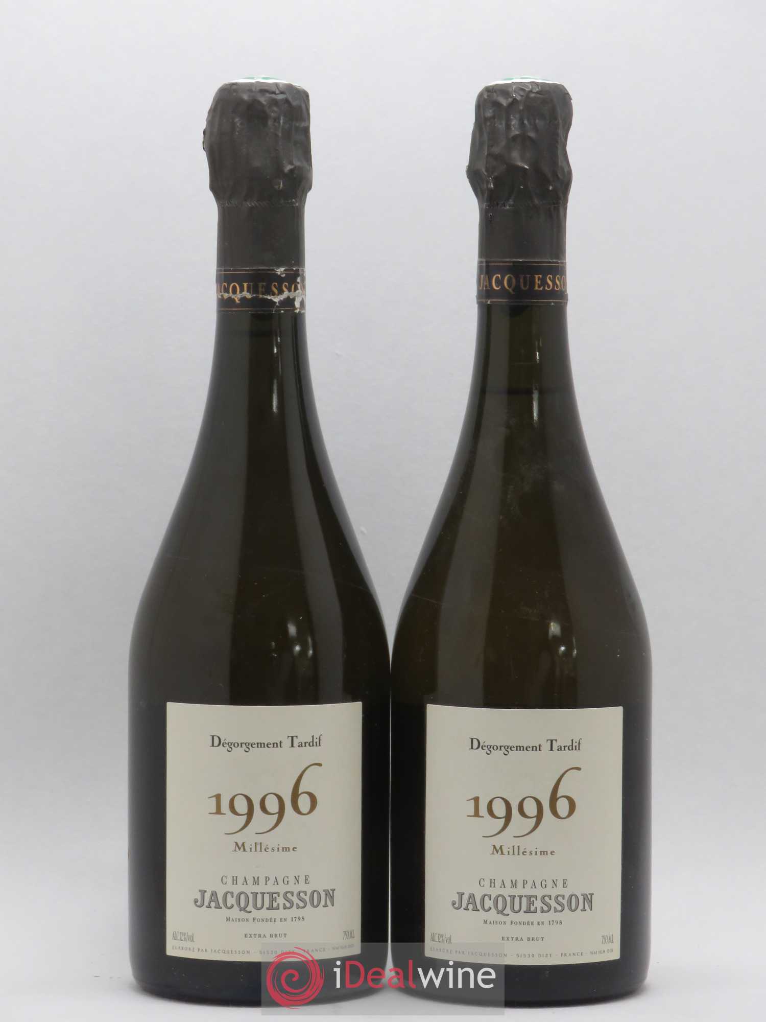 Dégorgement Tardif Jacquesson Extra Brut 1996 - Lot de 2 bouteilles - 0
