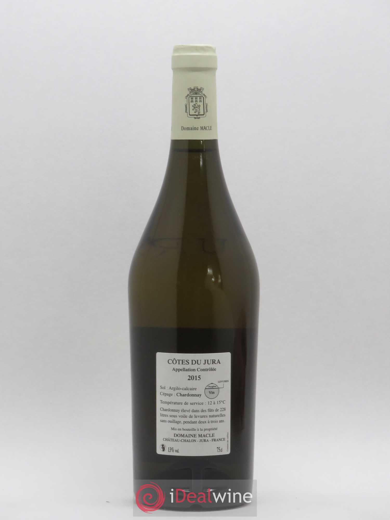 Côtes du Jura Chardonnay sous voile Jean Macle 2015 - Lot de 1 bouteille - 1