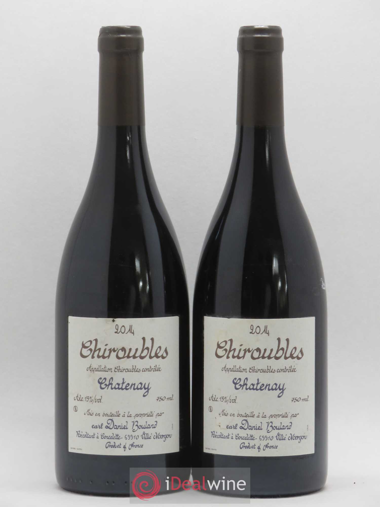 Chiroubles Chatenay Daniel Bouland (Domaine) 2014 - Lot de 2 bouteilles - 0