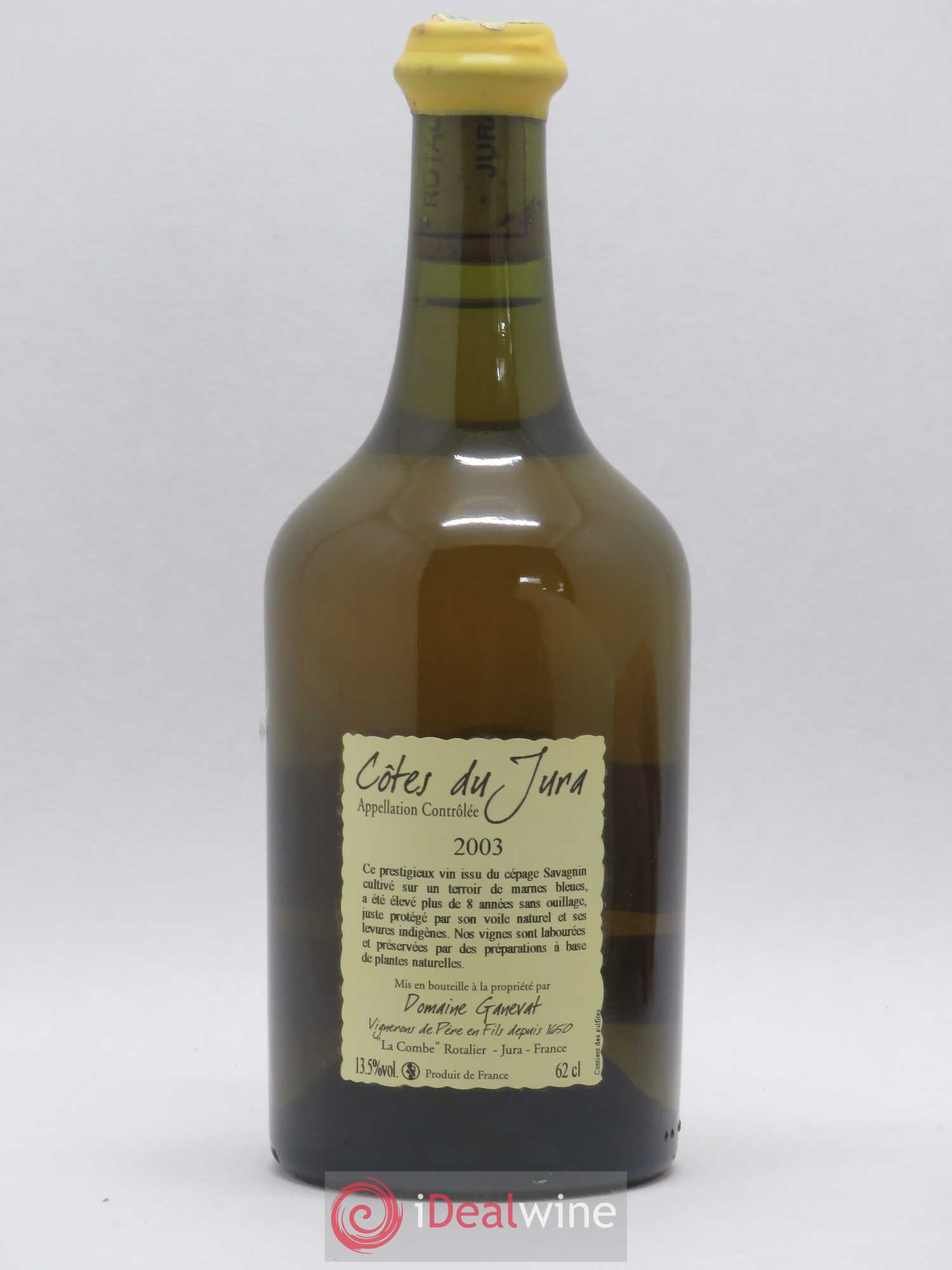 Côtes du Jura Vin Jaune Jean-François Ganevat (Domaine) 2003 - Lot de 1 bouteille - 1