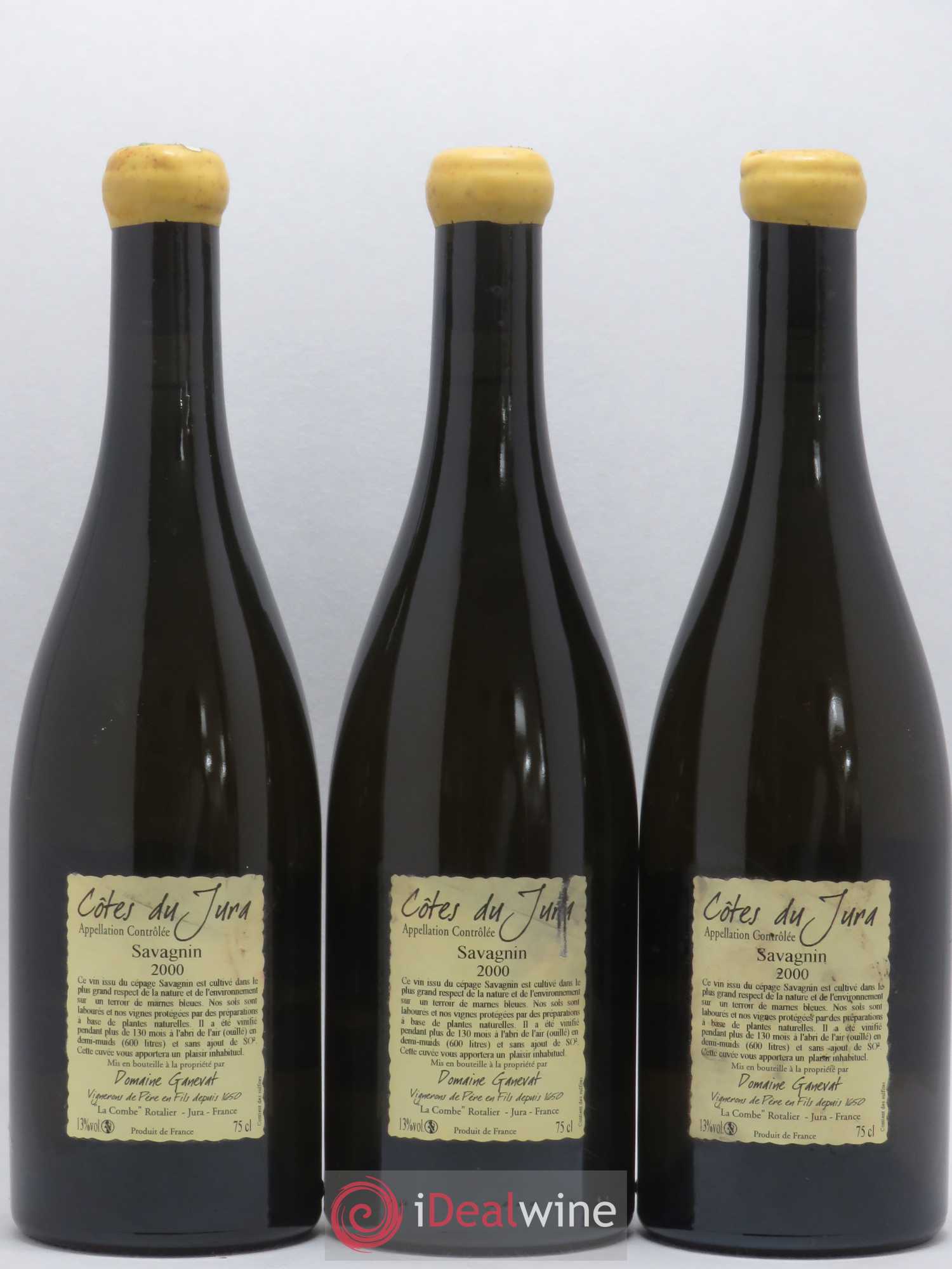 Côtes du Jura Les Vignes de mon Père Jean-François Ganevat (Domaine) 2000 - Lot de 3 bouteilles - 1