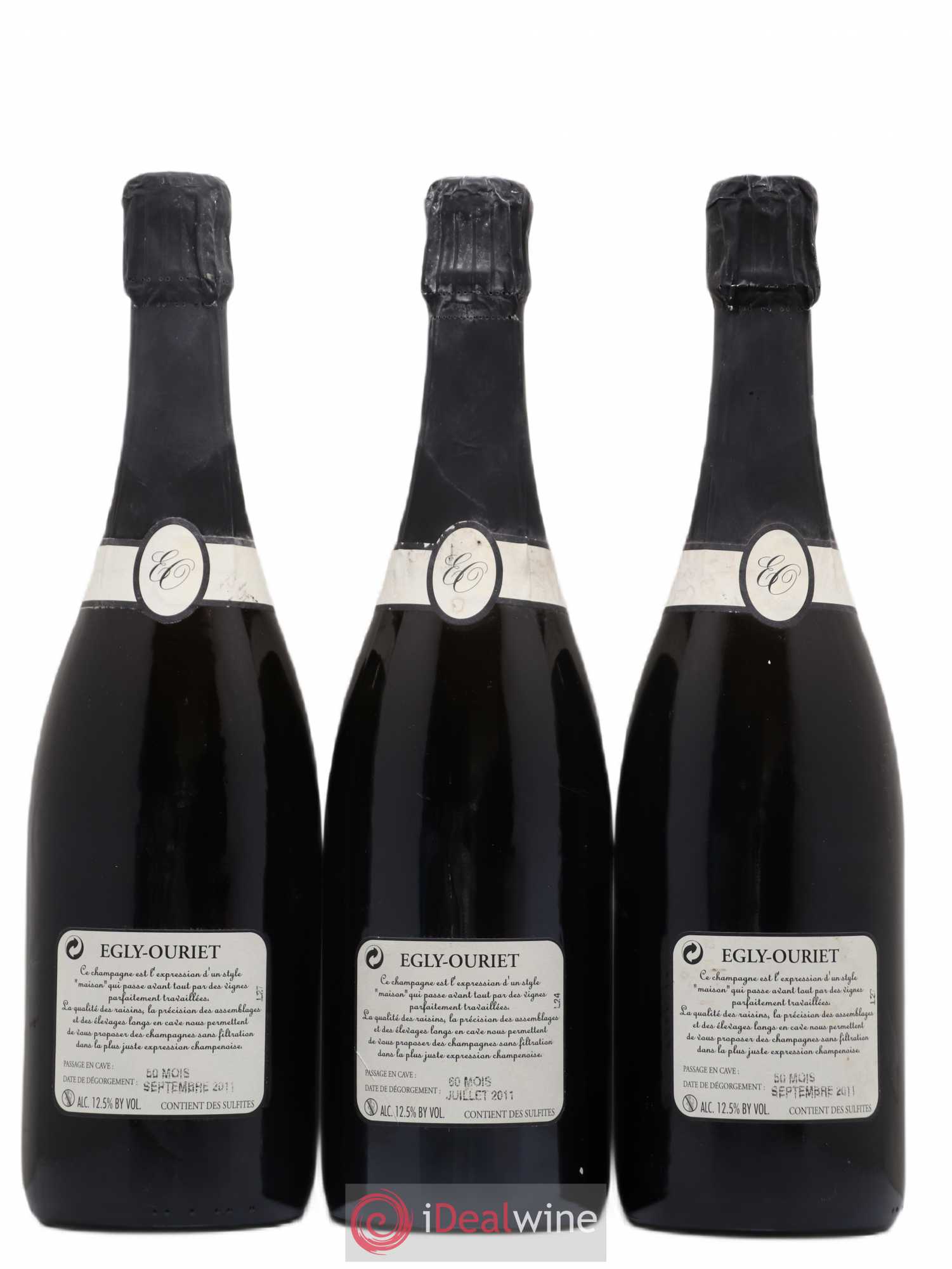 Blanc de Noirs Les Crayères Vieilles vignes Egly-Ouriet - Lot de 3 bouteilles - 1