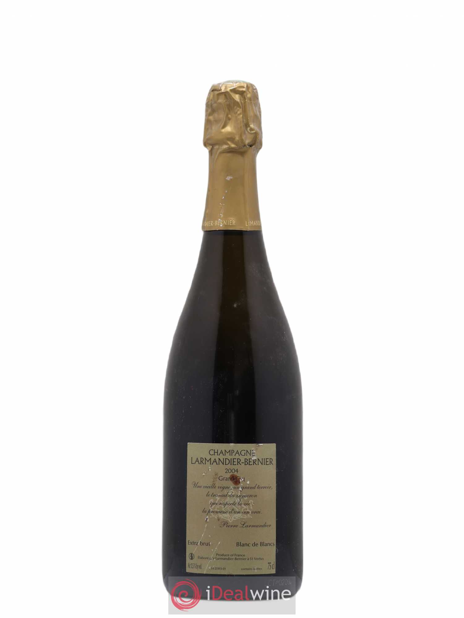 Vieille Vigne de Cramant Grand Cru Extra-Brut Larmandier-Bernier 2004 - Lot de 1 bouteille - 1