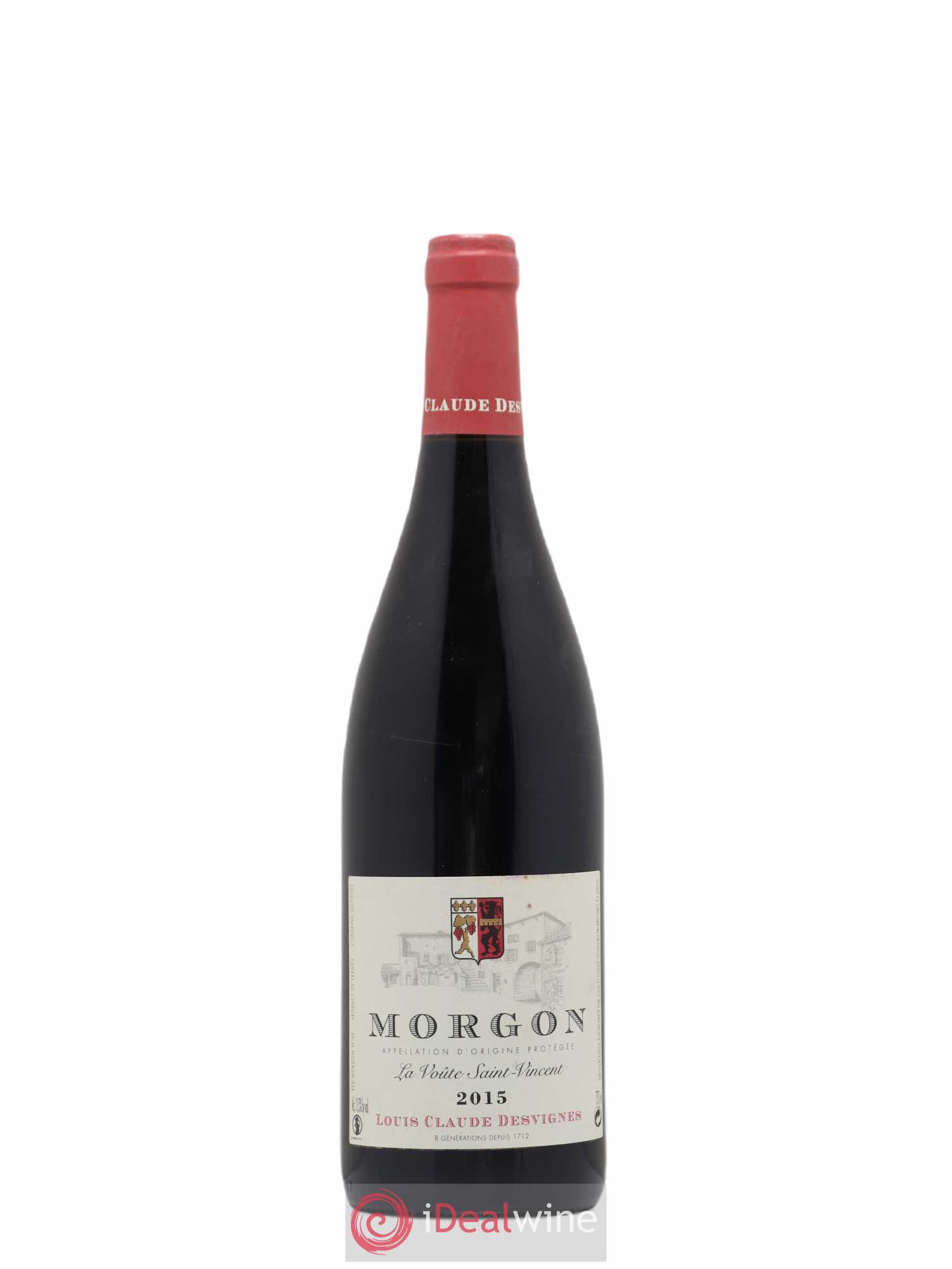 Morgon La Voûte Saint Vincent Louis-Claude Desvignes 2015 - Lot de 1 bouteille - 0