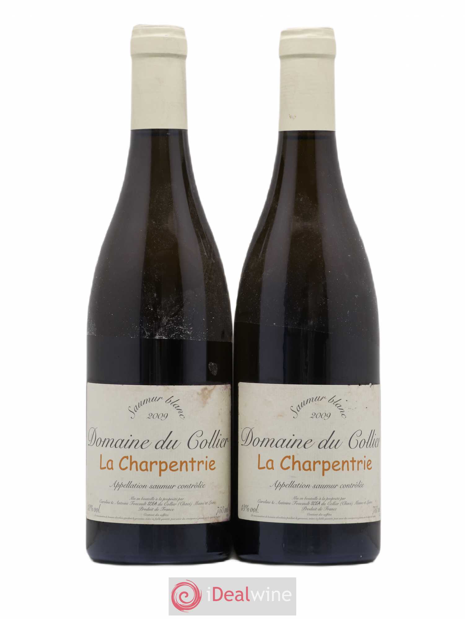 Saumur La Charpentrie Domaine du Collier 2009 - Lot de 2 bouteilles - 0