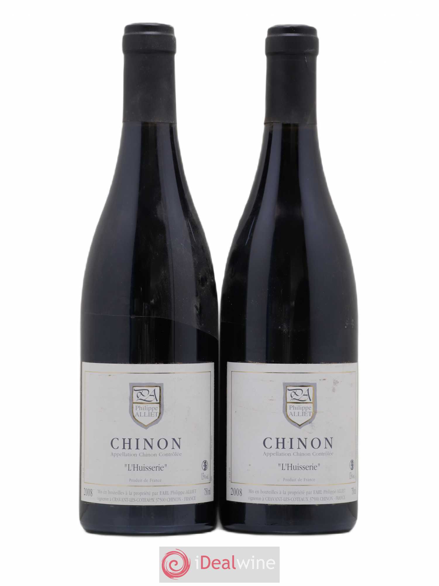 Chinon L'Huisserie Philippe Alliet 2008 - Lot de 2 bouteilles - 0