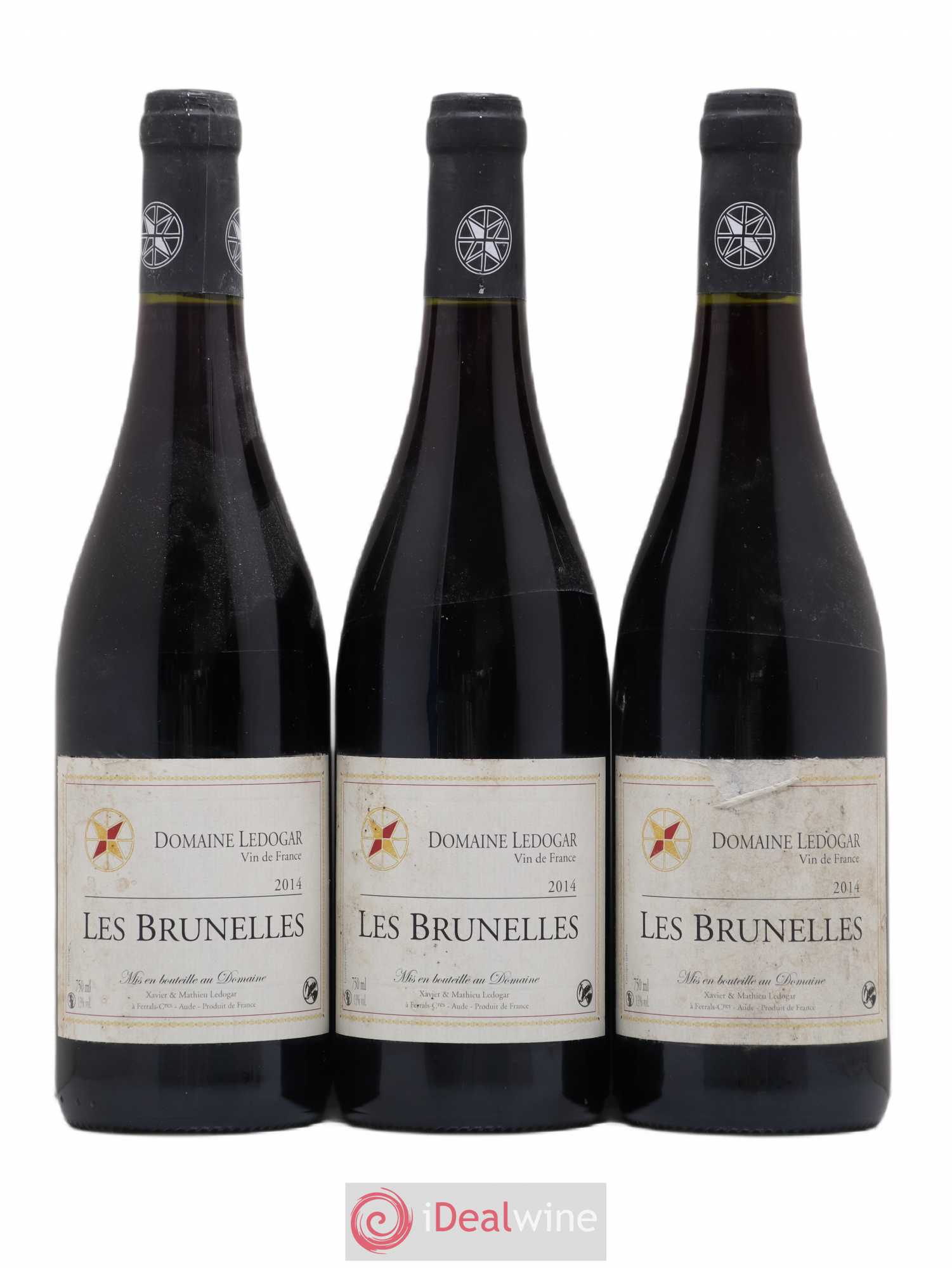 Vin de France Les Brunelles Xavier et Mathieu Ledogar 2014 - Lot de 3 bouteilles - 0
