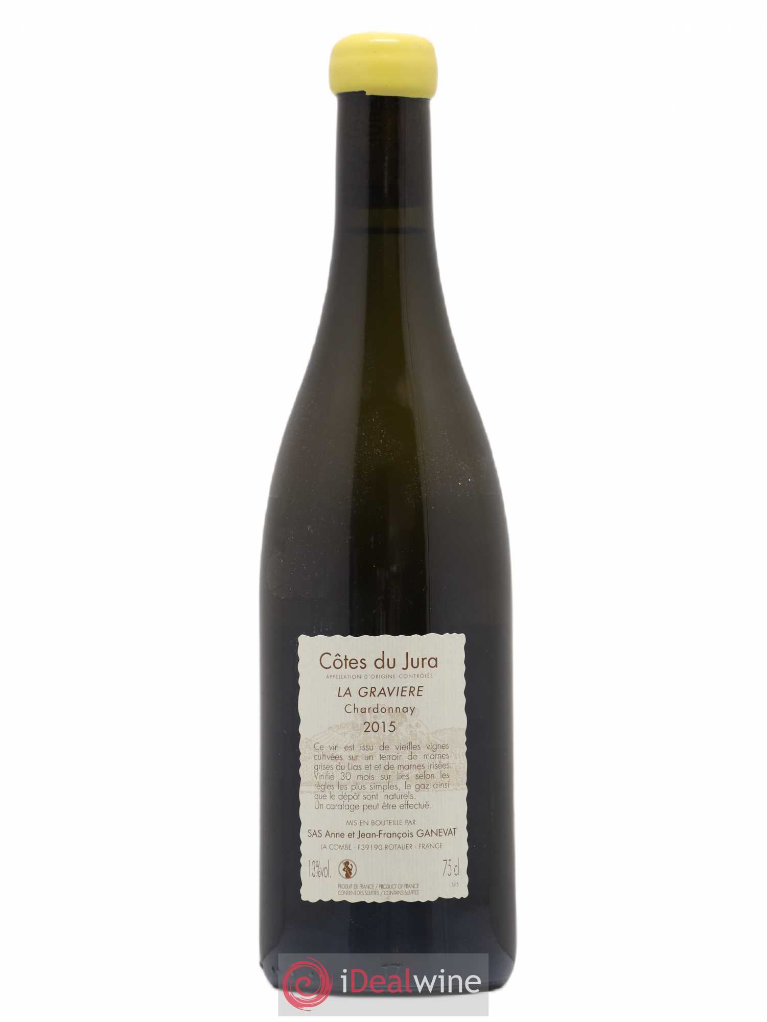 Côtes du Jura La Gravière Anne et Jean François Ganevat 2015 - Lot de 1 bouteille - 1