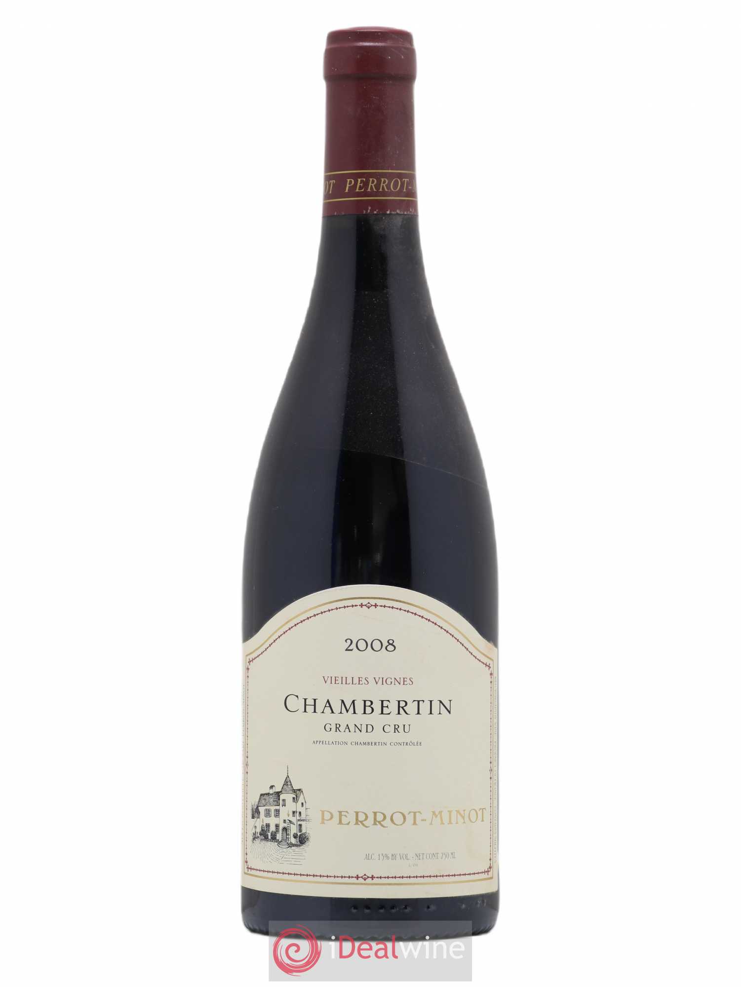 Chambertin Grand Cru Vieilles vignes Perrot-Minot 2008 - Lot de 1 bouteille - 0