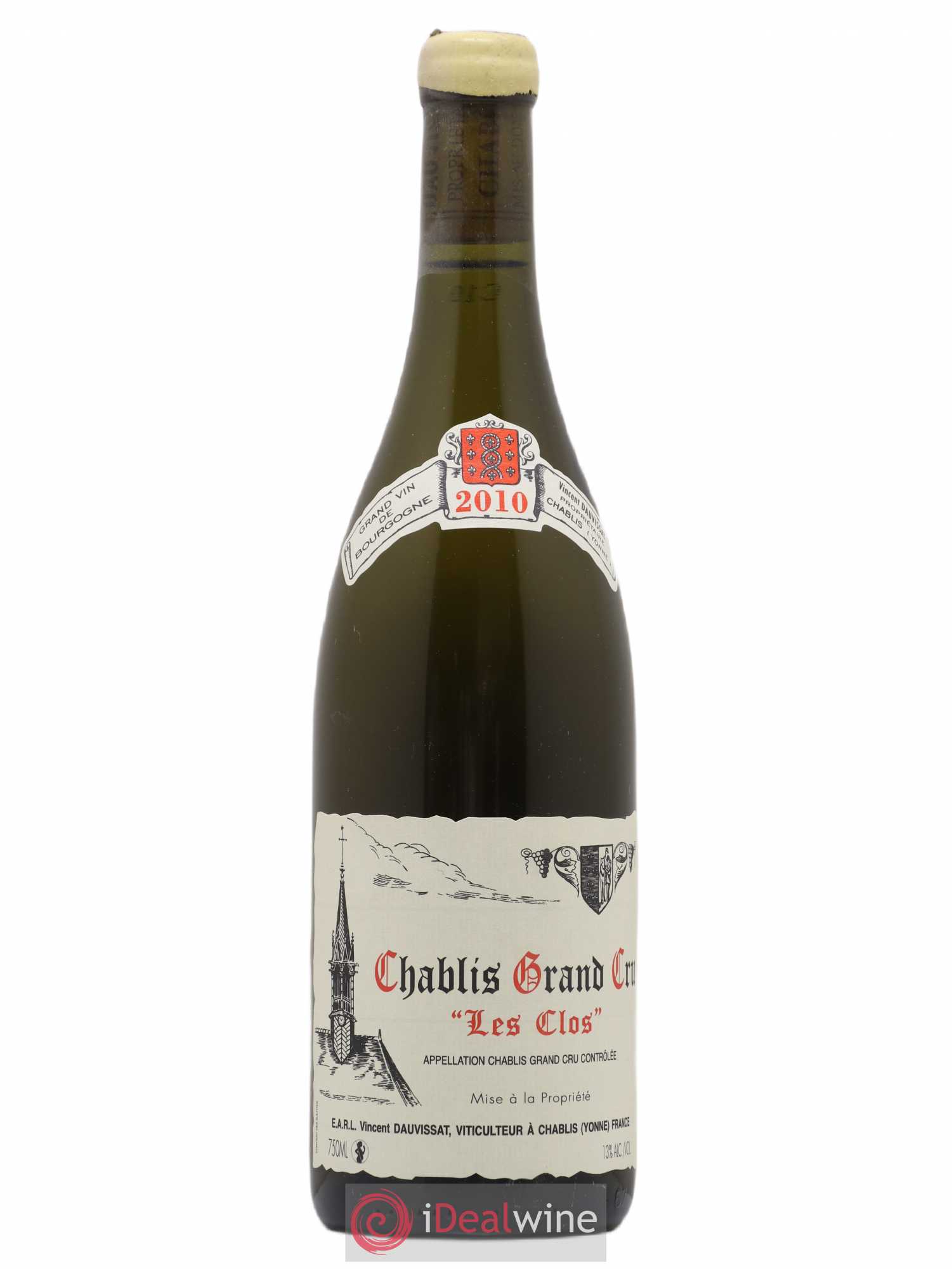 Chablis Grand Cru Les Clos Vincent Dauvissat (Domaine) 2010 - Lot de 1 bouteille - 0