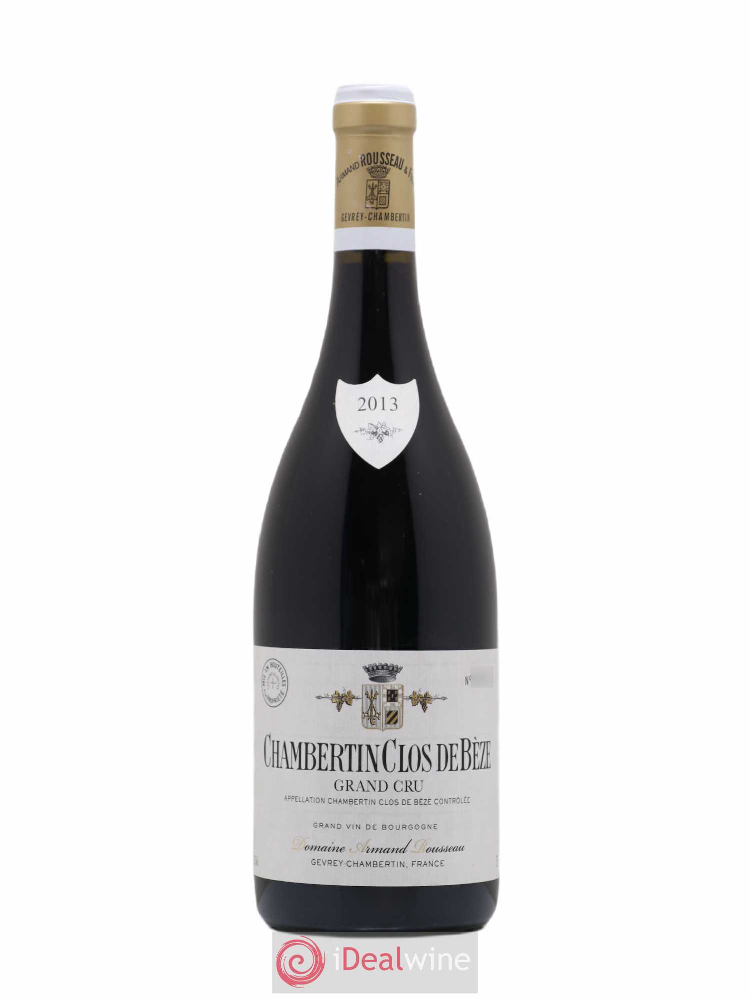 Chambertin Clos de Bèze Grand Cru Armand Rousseau (Domaine) 2013 - Lot de 1 bouteille - 0