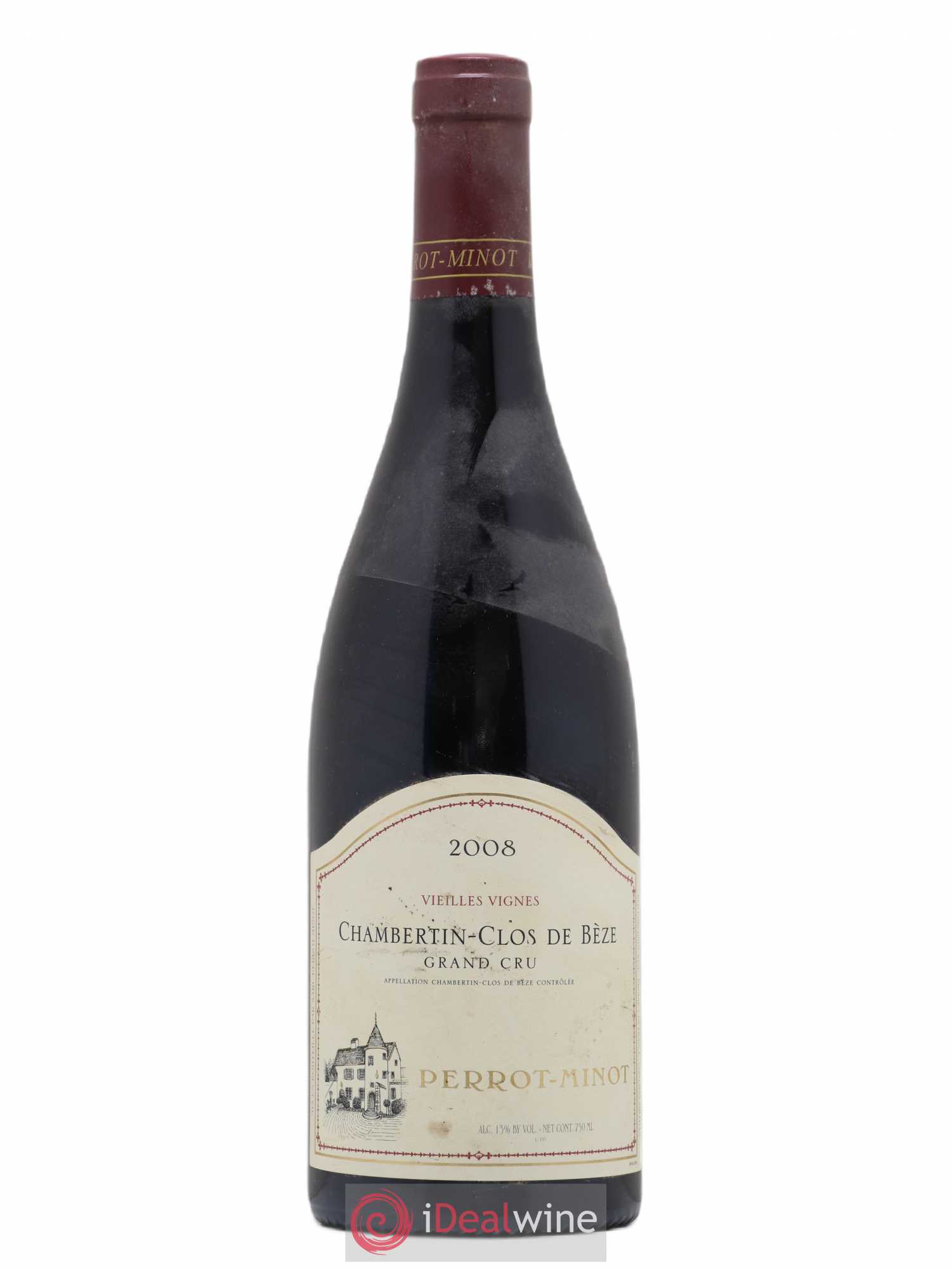 Chambertin Clos de Bèze Grand Cru Vieilles vignes Perrot-Minot 2008 - Lot de 1 bouteille - 0