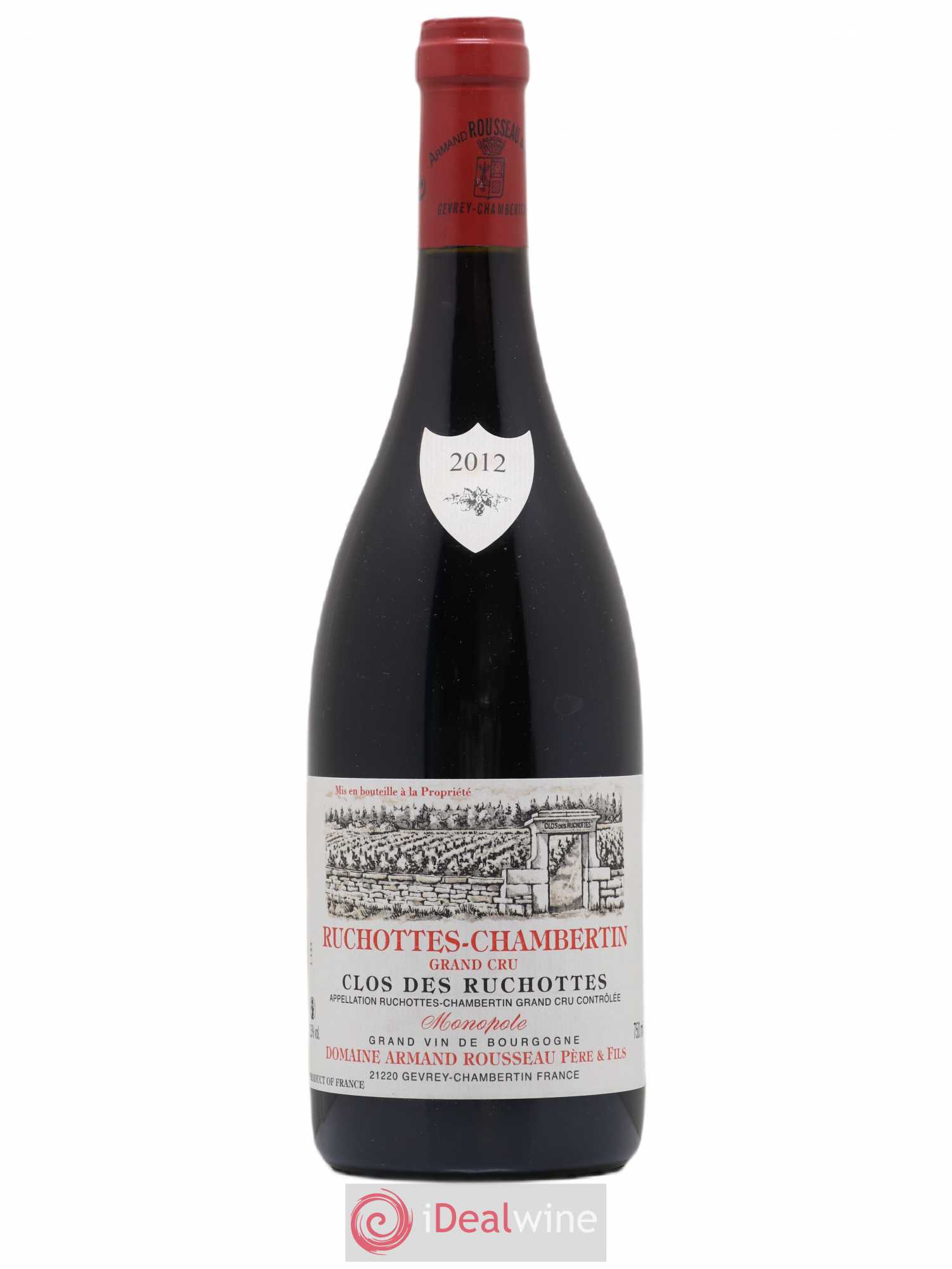 Ruchottes-Chambertin Grand Cru Clos des Ruchottes Armand Rousseau (Domaine) 2012 - Posten von 1 Flasche - 0