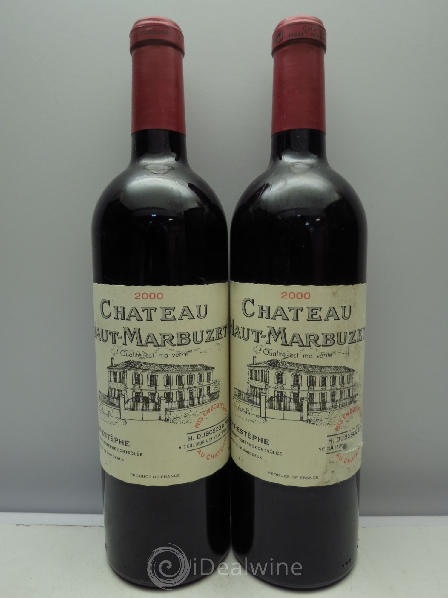 Château Haut Marbuzet 2000 - Lot de 2 bouteilles - 0