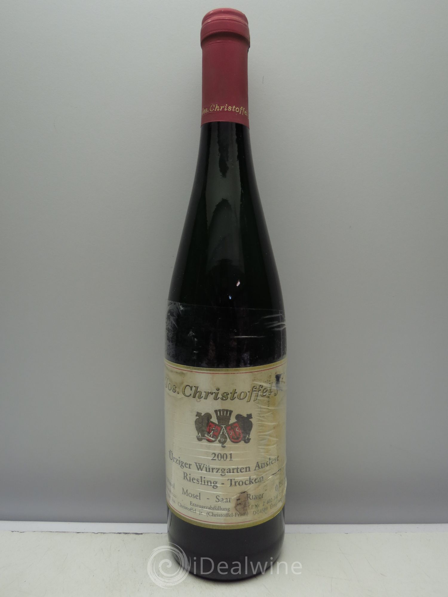 Riesling Weingut Jos. Christoffel Jr Ürziger Würzgarten Riesling Auslese Trocken 2001 - Lot of 1 bottle - 0