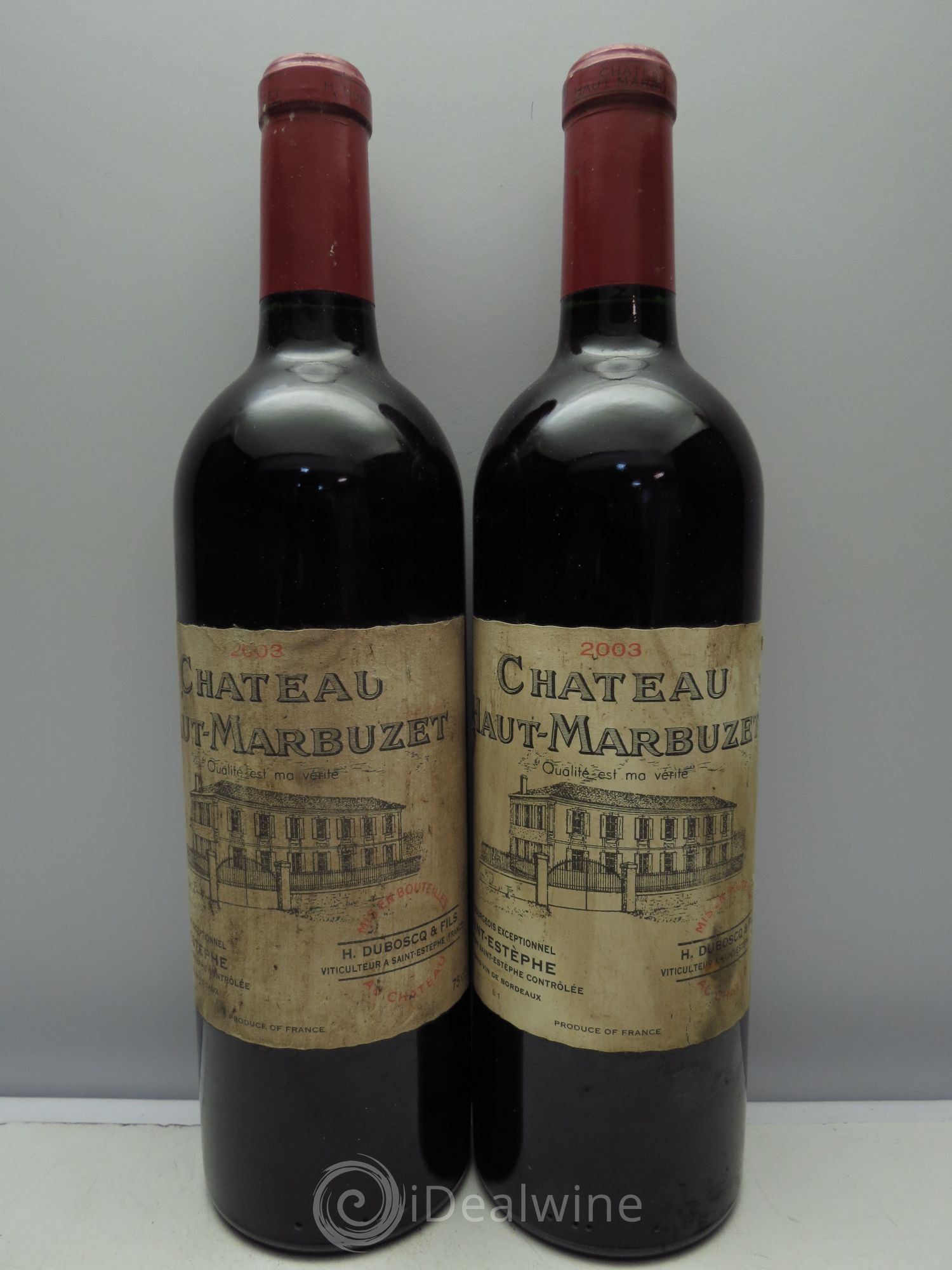 Château Haut Marbuzet 2003 - Lot de 2 bouteilles - 0