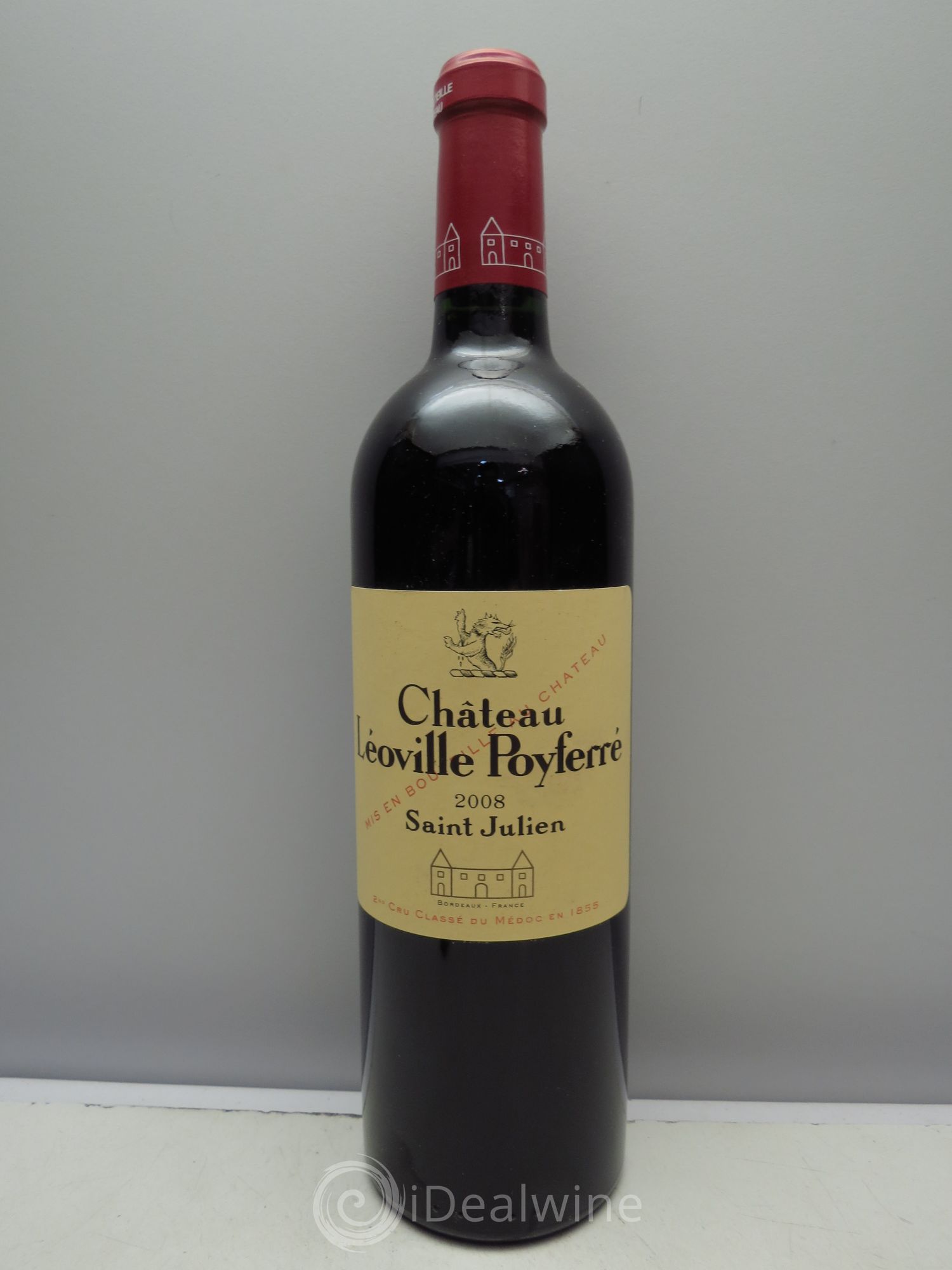 Château Léoville Poyferré 2ème Grand Cru Classé 2008 - Lot de 1 bouteille - 0