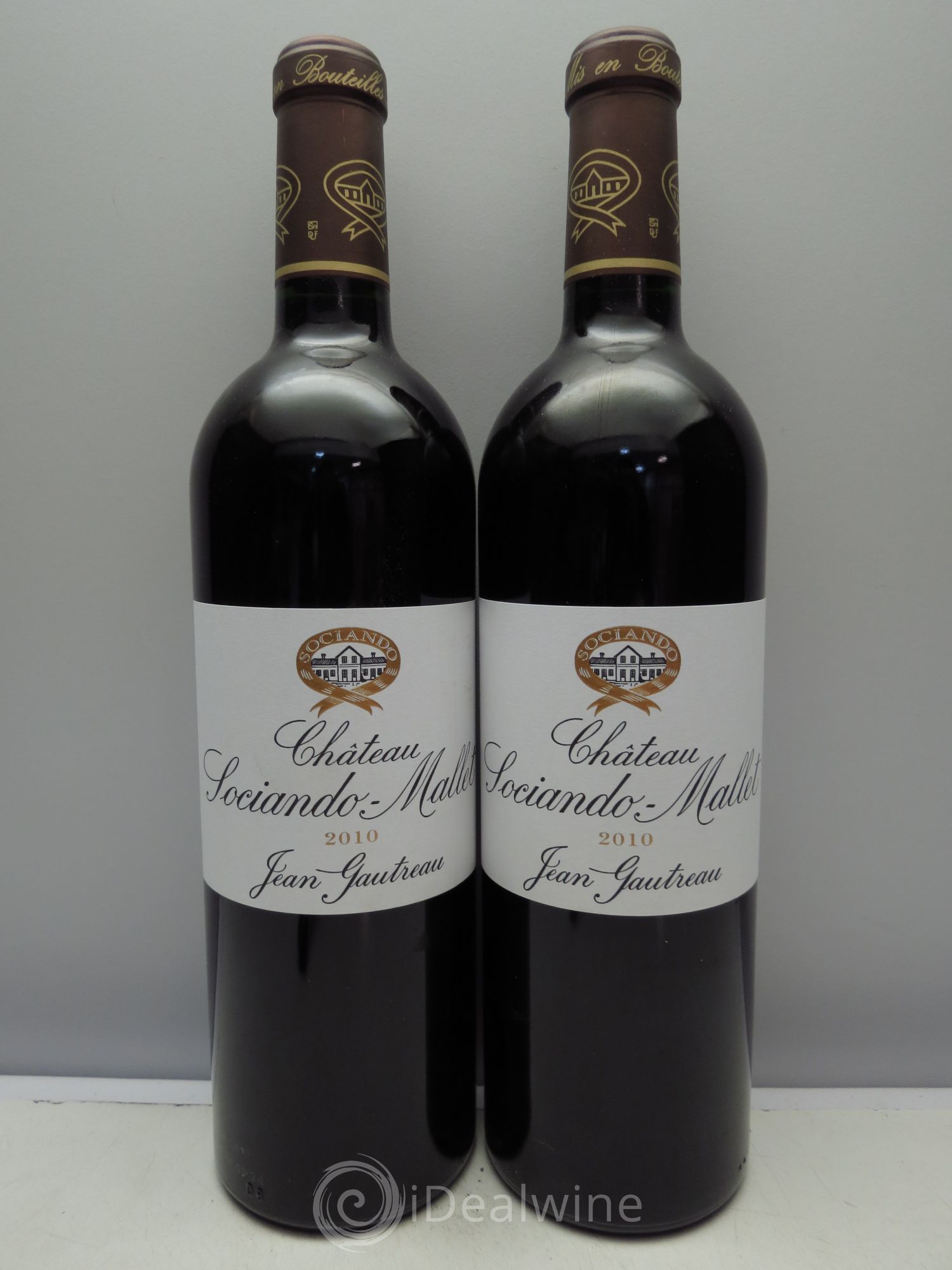 Château Sociando Mallet 2010 - Lot de 2 bouteilles - 0