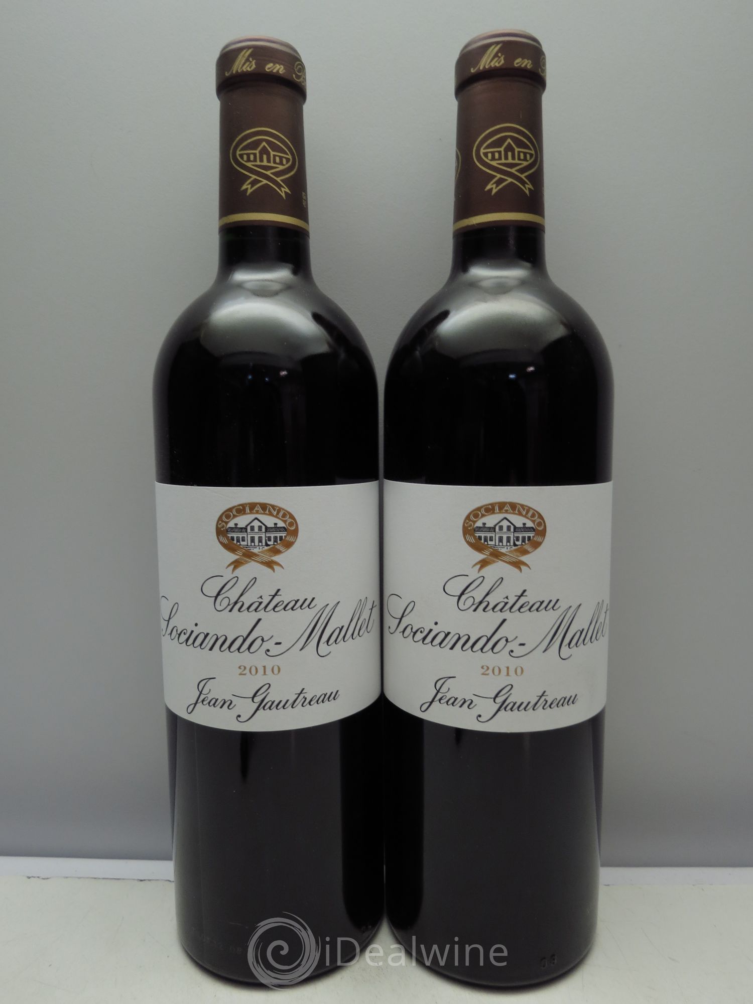 Château Sociando Mallet 2010 - Lot de 2 bouteilles - 0
