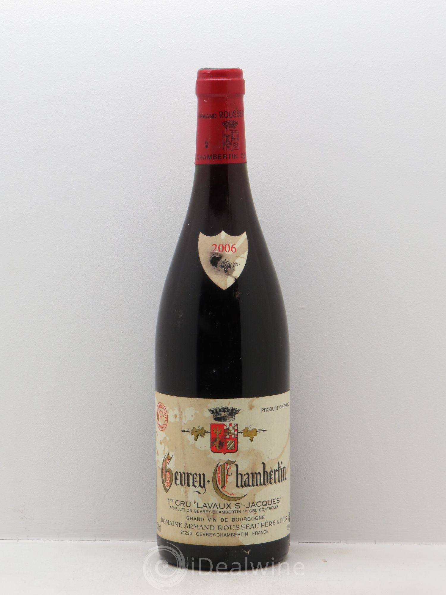 Gevrey-Chambertin 1er Cru Lavaux Saint Jacques Armand Rousseau (Domaine) 2006 - Lot de 1 bouteille - 0