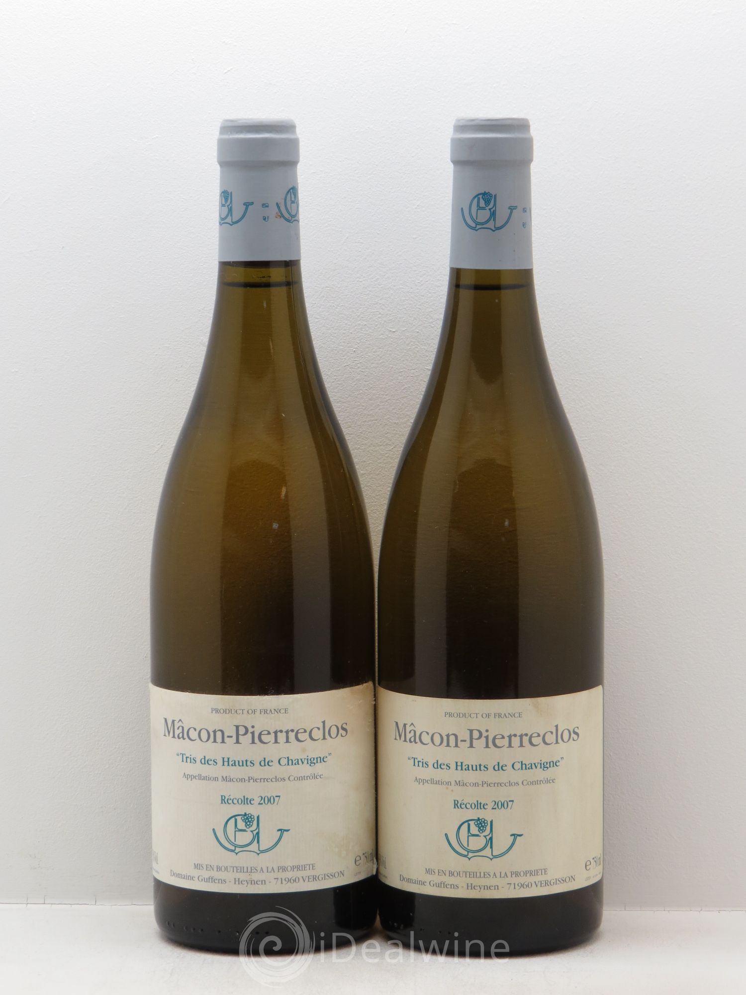 Mâcon Pierreclos Tris des Hauts de Chavigne Domaine Guffens-Heynen 2007 - Posten von 2 Flaschen - 0