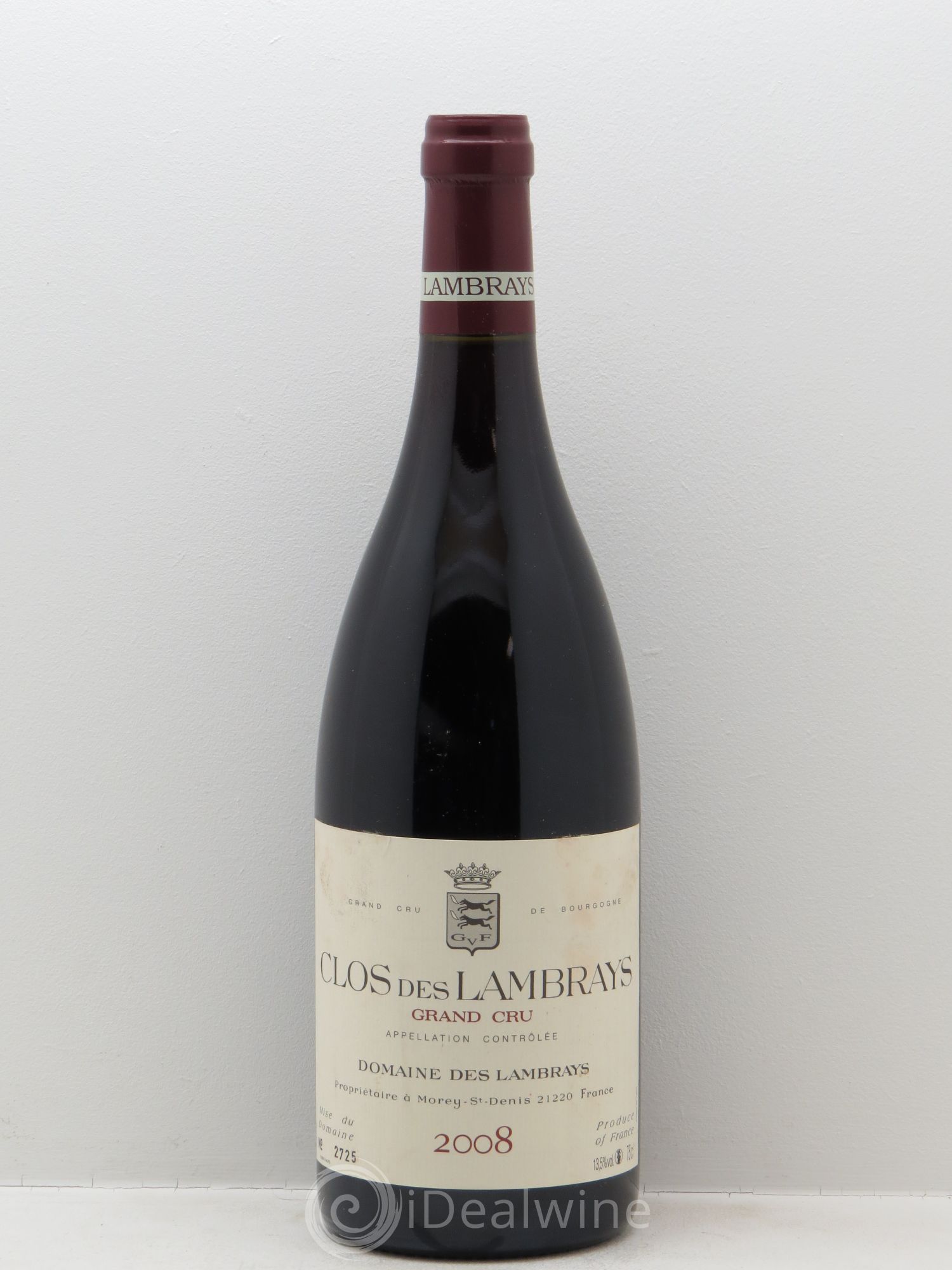 Clos des Lambrays Grand Cru Domaine des Lambrays 2008 - Lot de 1 bouteille - 0