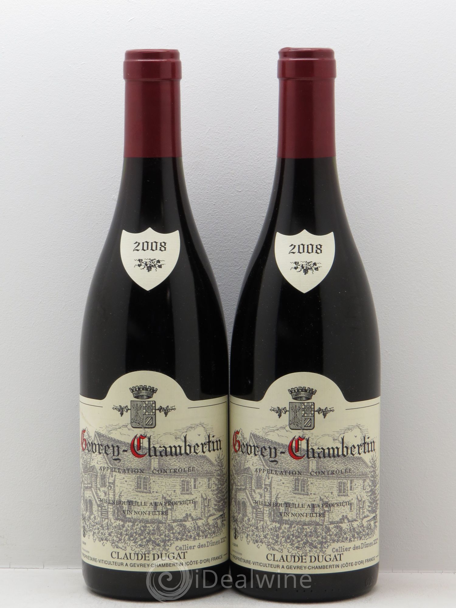 Gevrey-Chambertin Claude Dugat 2008 - Lot de 2 bouteilles - 0