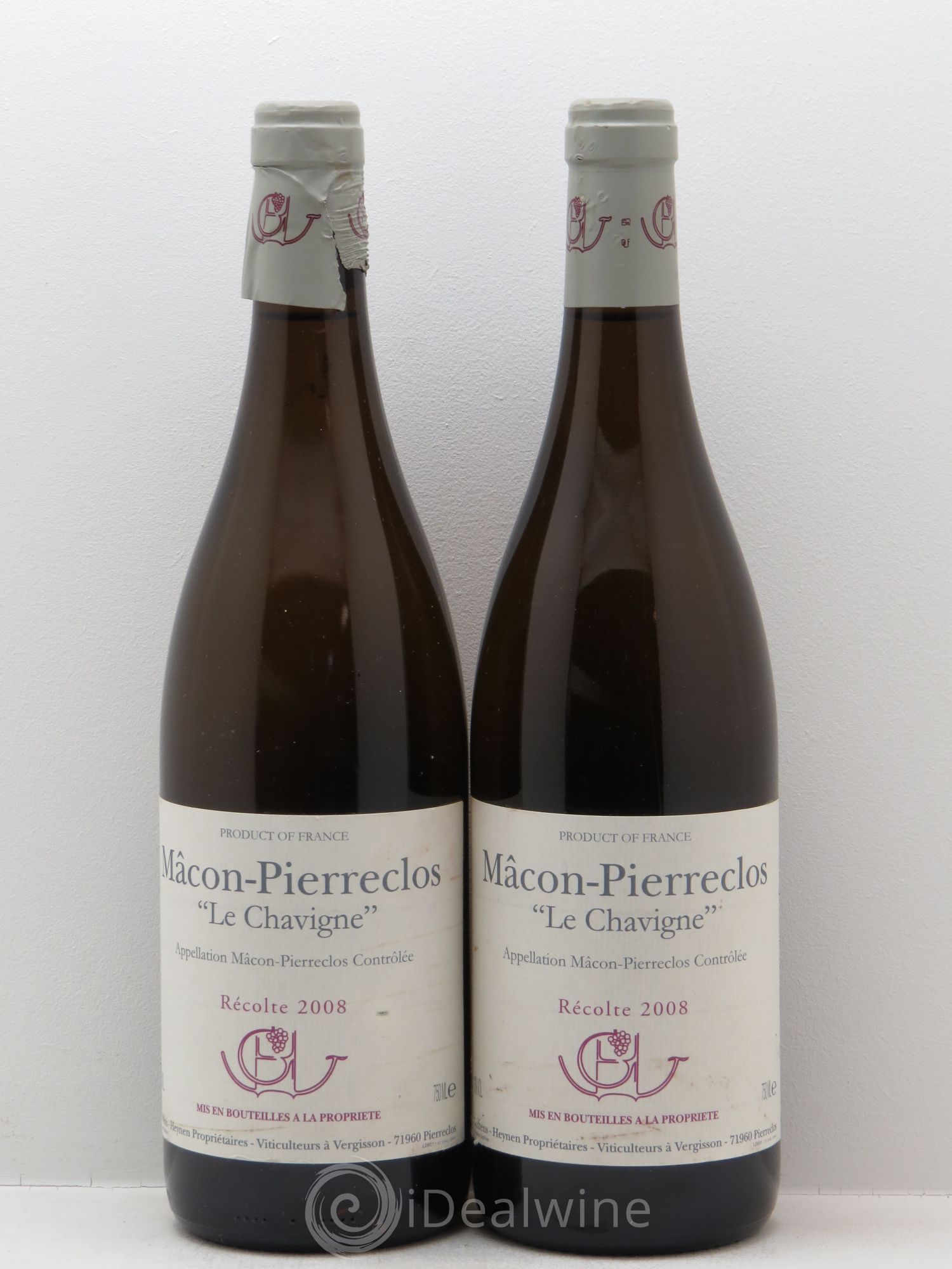 Mâcon-Pierreclos Le Chavigne Guffens-Heynen 2008 - Lot de 2 bouteilles - 0