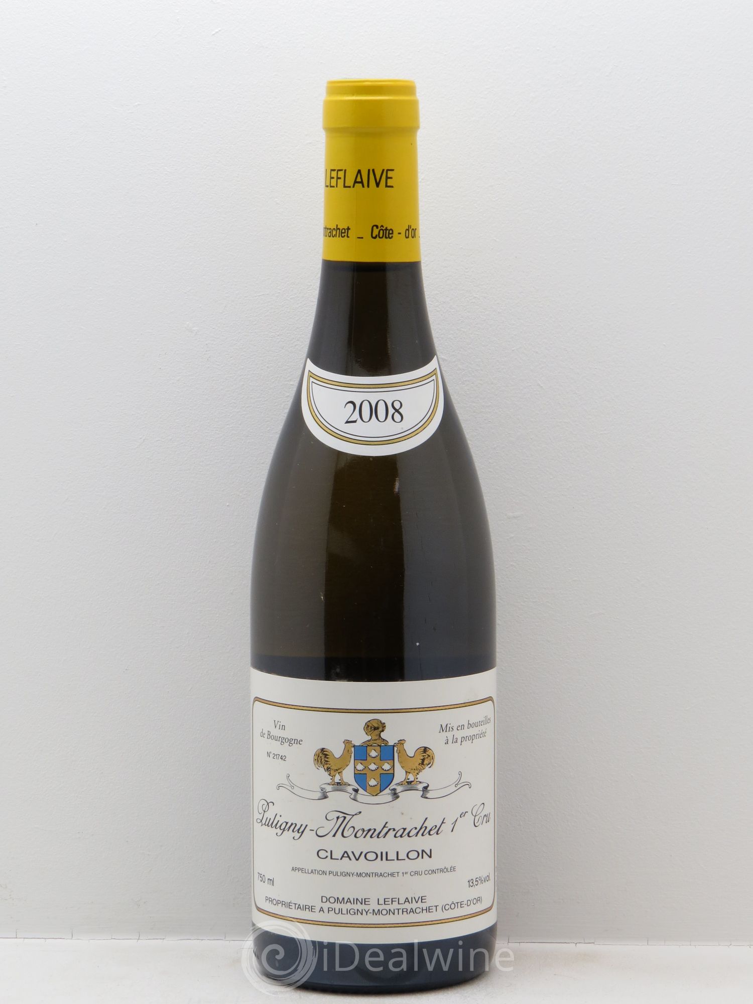 Puligny-Montrachet 1er Cru Clavoillon Leflaive (Domaine) 2008 - Lot de 1 bouteille - 0