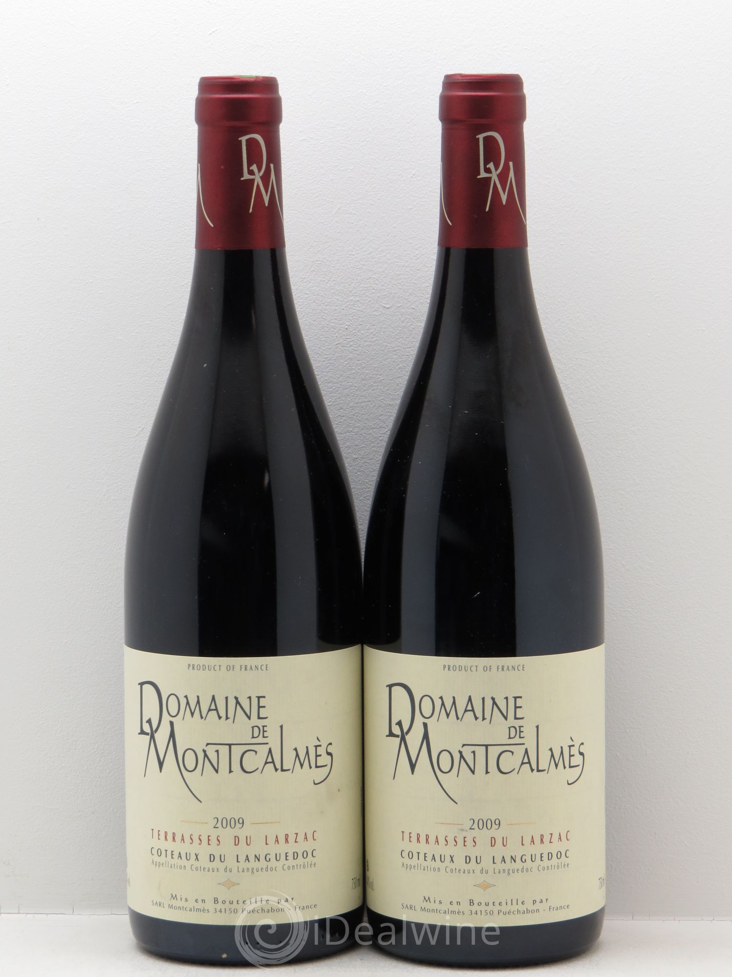 Terrasses du Larzac Domaine de Montcalmès Frédéric Pourtalié 2009 - Lot de 2 bouteilles - 0