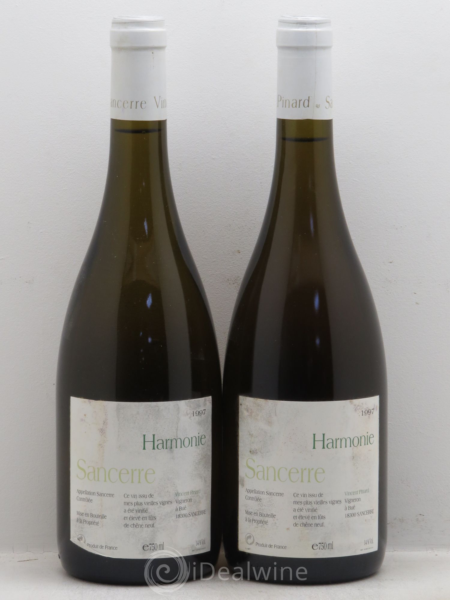 Sancerre Harmonie Vincent Pinard 1997 - Lot de 2 bouteilles - 0