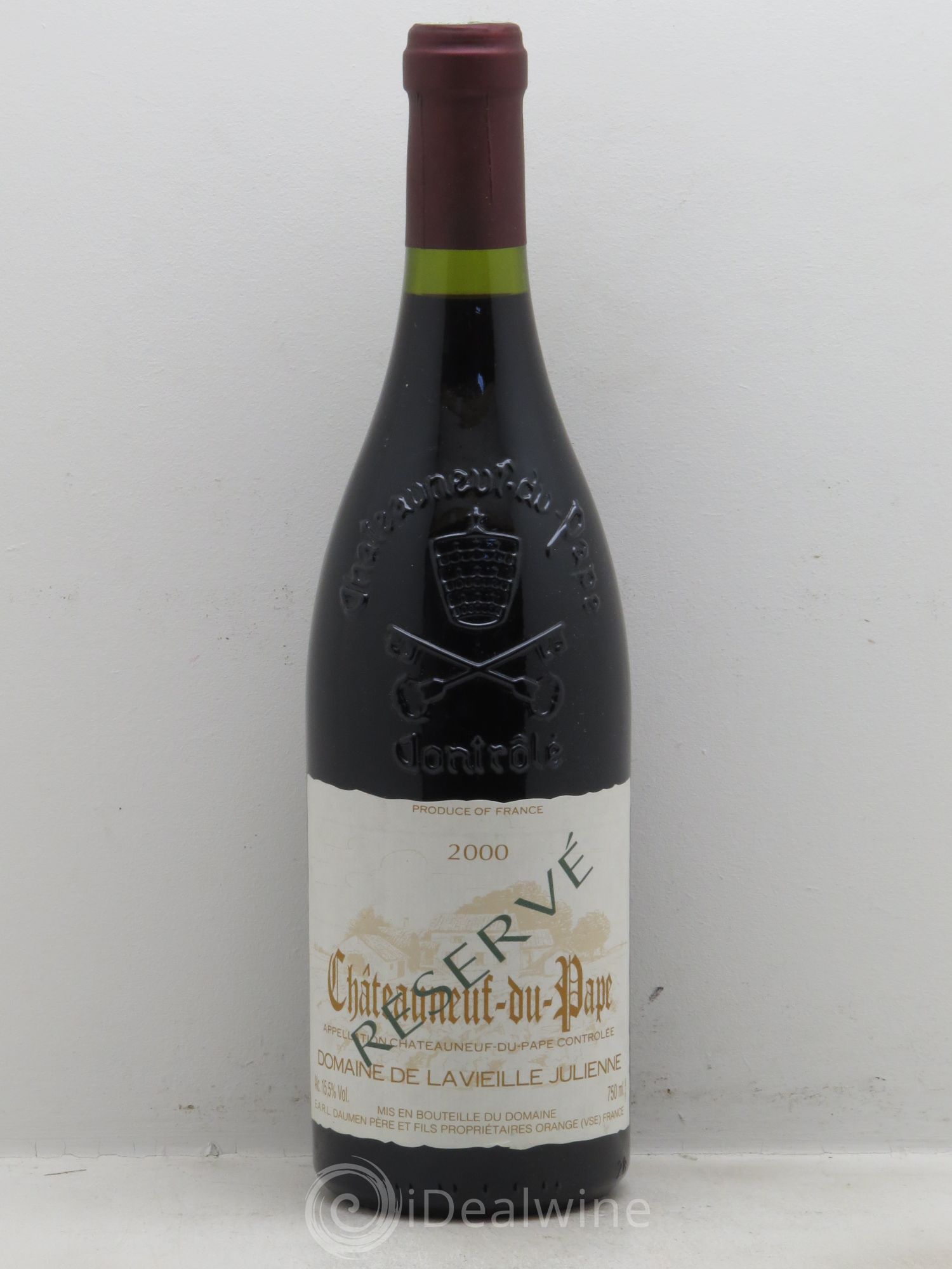 Châteauneuf-du-Pape Vieille Julienne (Domaine de la) Réservé Jean-Paul Daumen 2000 - Lot de 1 bouteille - 0