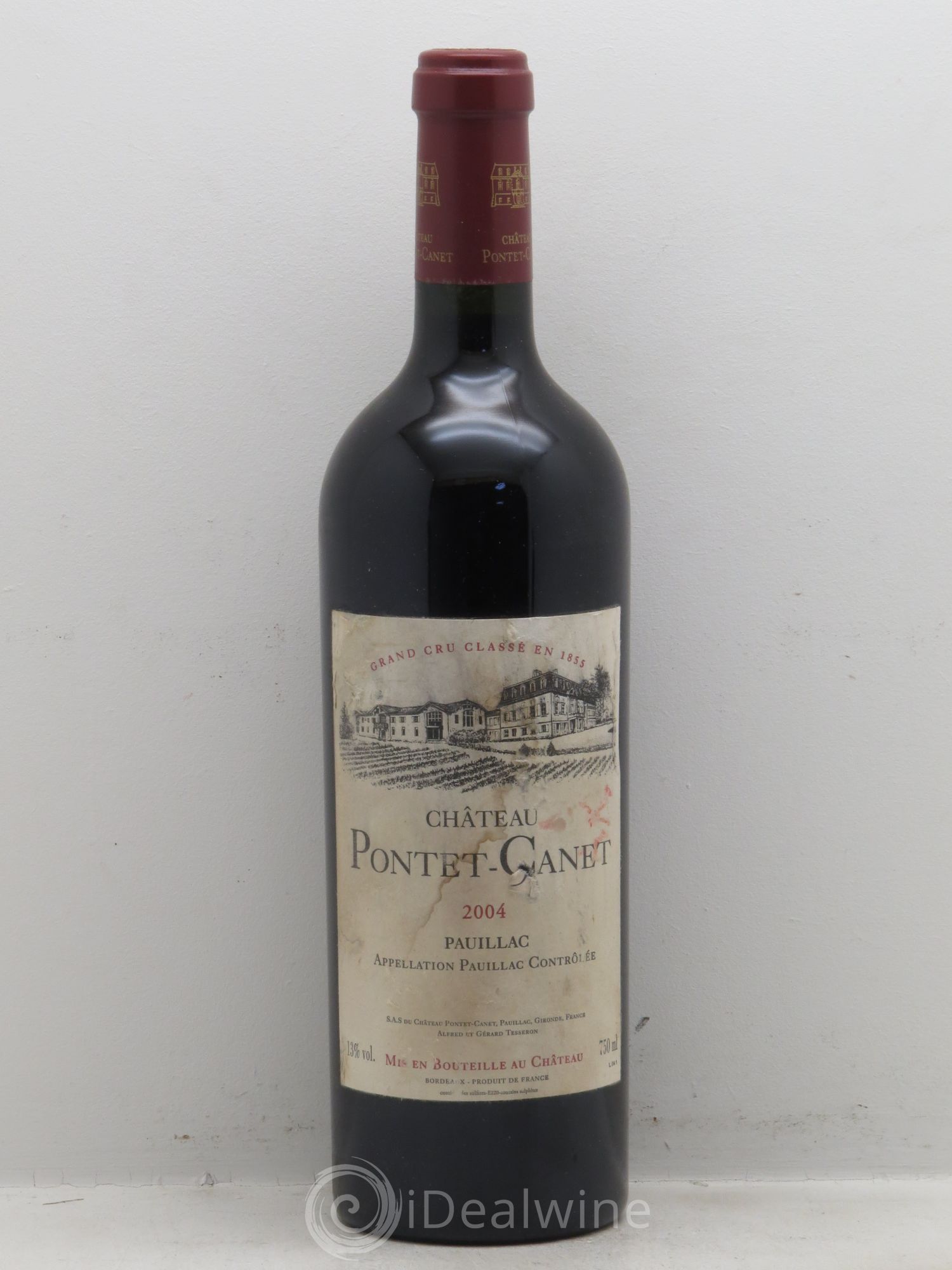 Château Pontet Canet 5ème Grand Cru Classé 2004 - Lot de 1 bouteille - 0