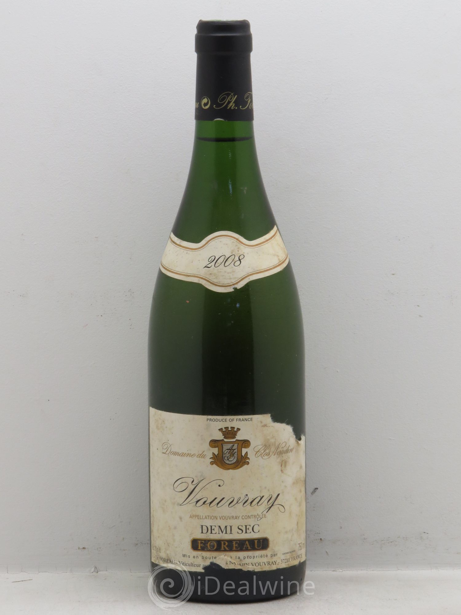 Vouvray Sec Clos Naudin - Philippe Foreau (demi sec) 2008 - Lot de 1 bouteille - 0