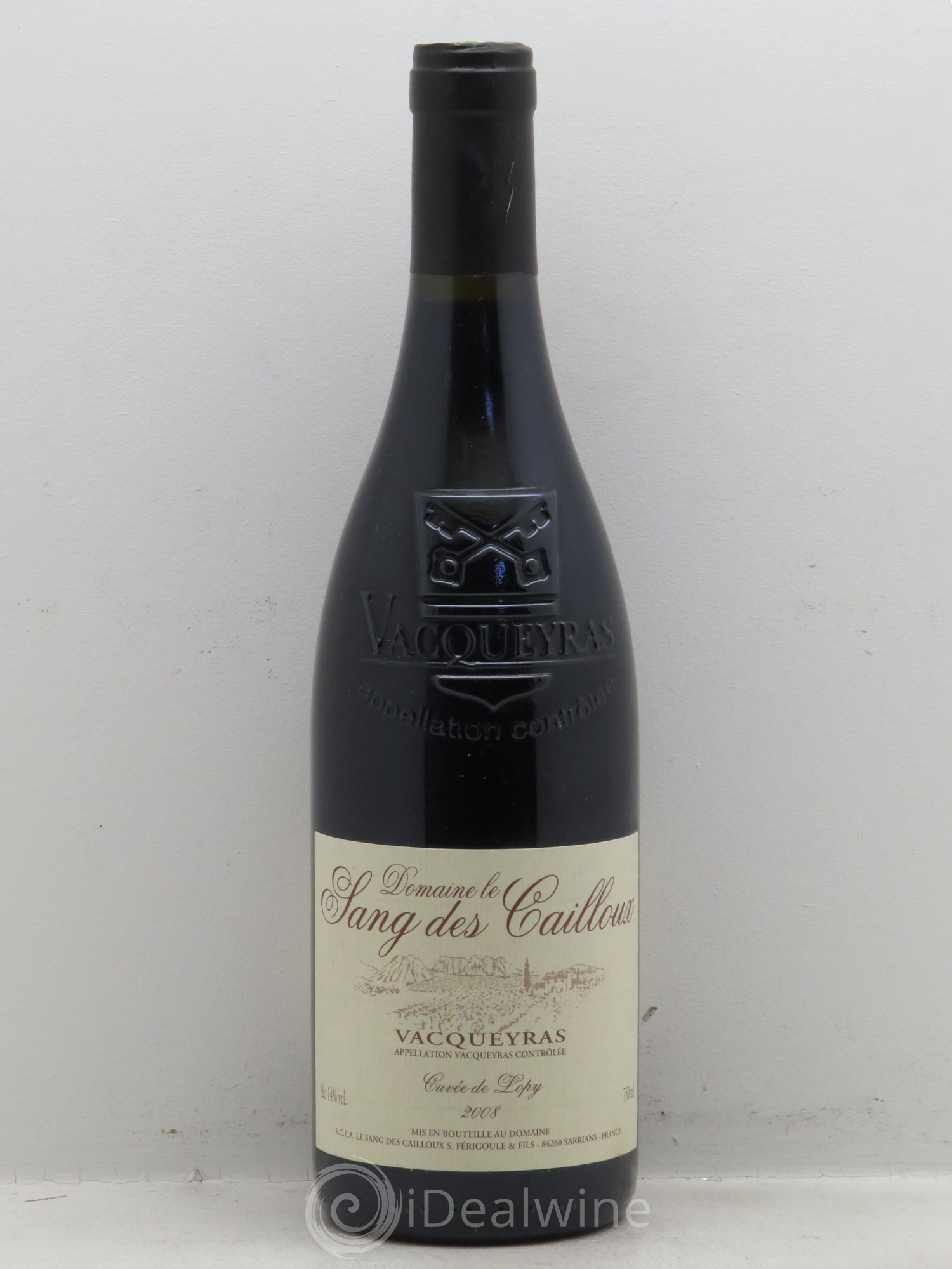 Vacqueyras Le Sang des cailloux Cuvée de Lopy 2008 - Posten von 1 Flasche - 0