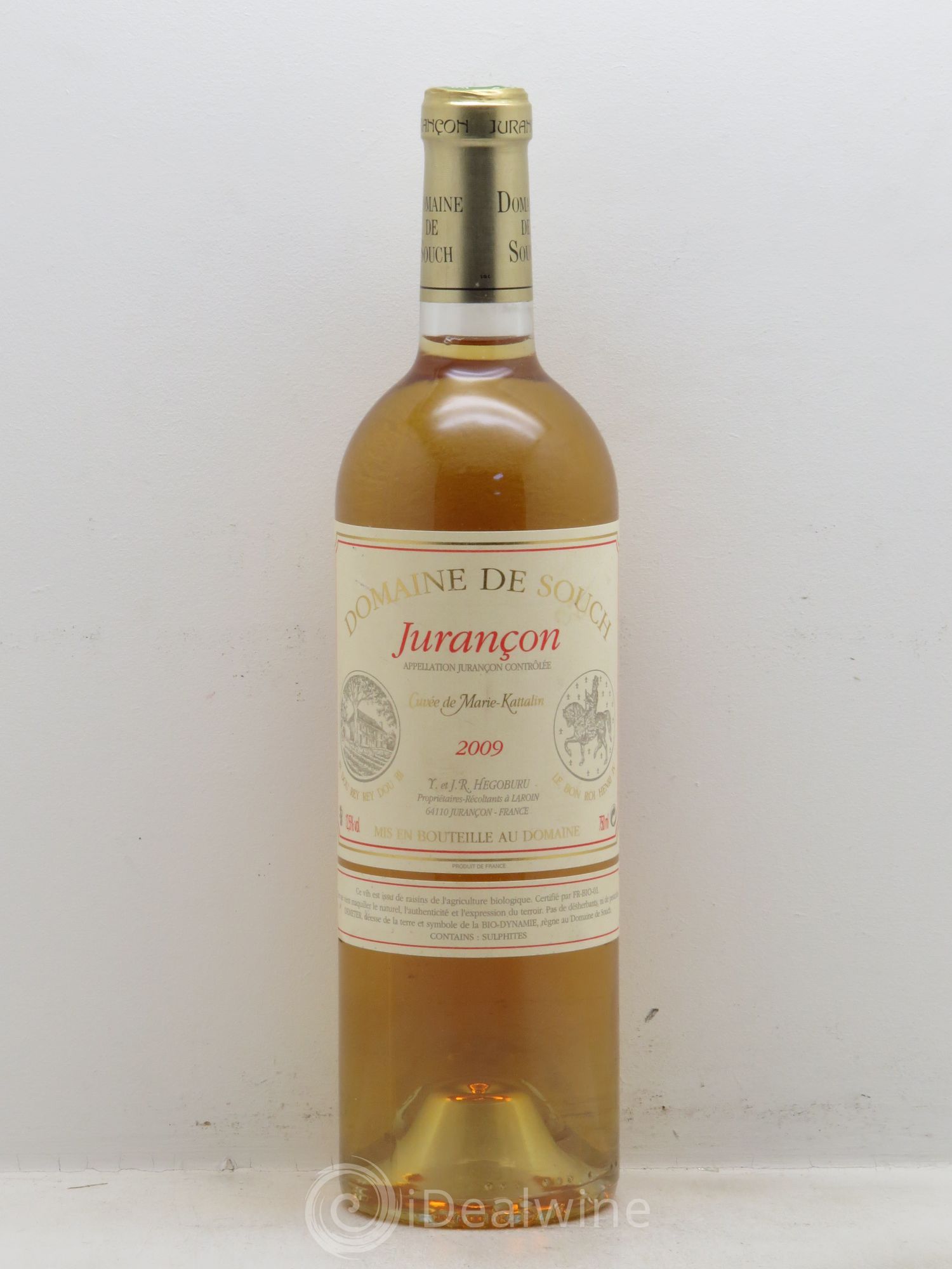 Jurançon Domaine de Souch Cuvée Marie Kattalin 2009 - Posten von 1 Flasche - 0