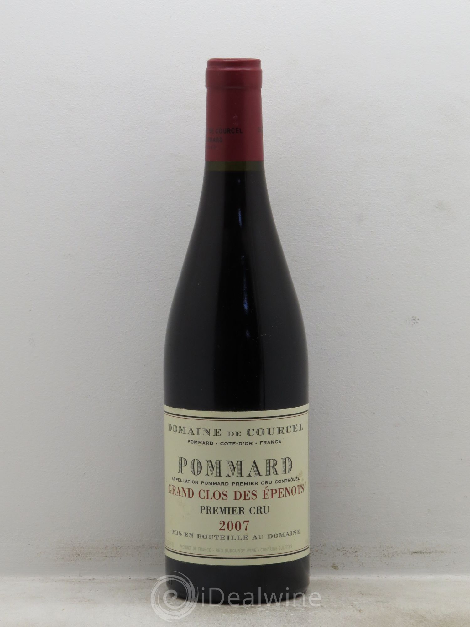 Pommard 1er Cru Grand Clos des Epenots de Courcel (Domaine) 2007 - Lot de 1 bouteille - 0