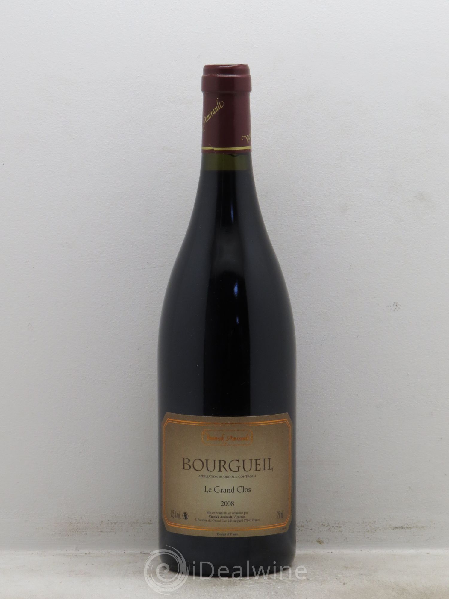 Bourgueil Grand Clos Yannick Amirault (Domaine) 2008 - Lot de 1 bouteille - 0