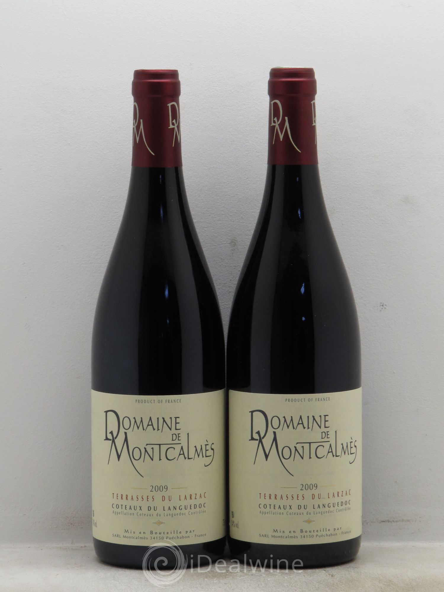 Terrasses du Larzac Domaine de Montcalmès Frédéric Pourtalié 2009 - Lot de 2 bouteilles - 0