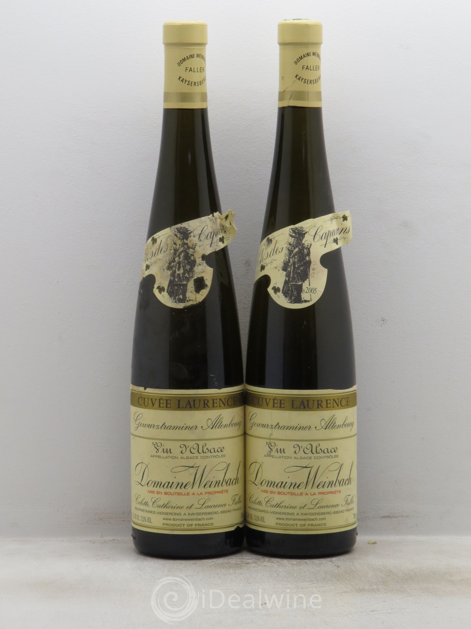 Alsace Gewurztraminer Cuvée Laurence Weinbach (Domaine) Clos des Capucins 2005 - Lot de 2 magnums - 0
