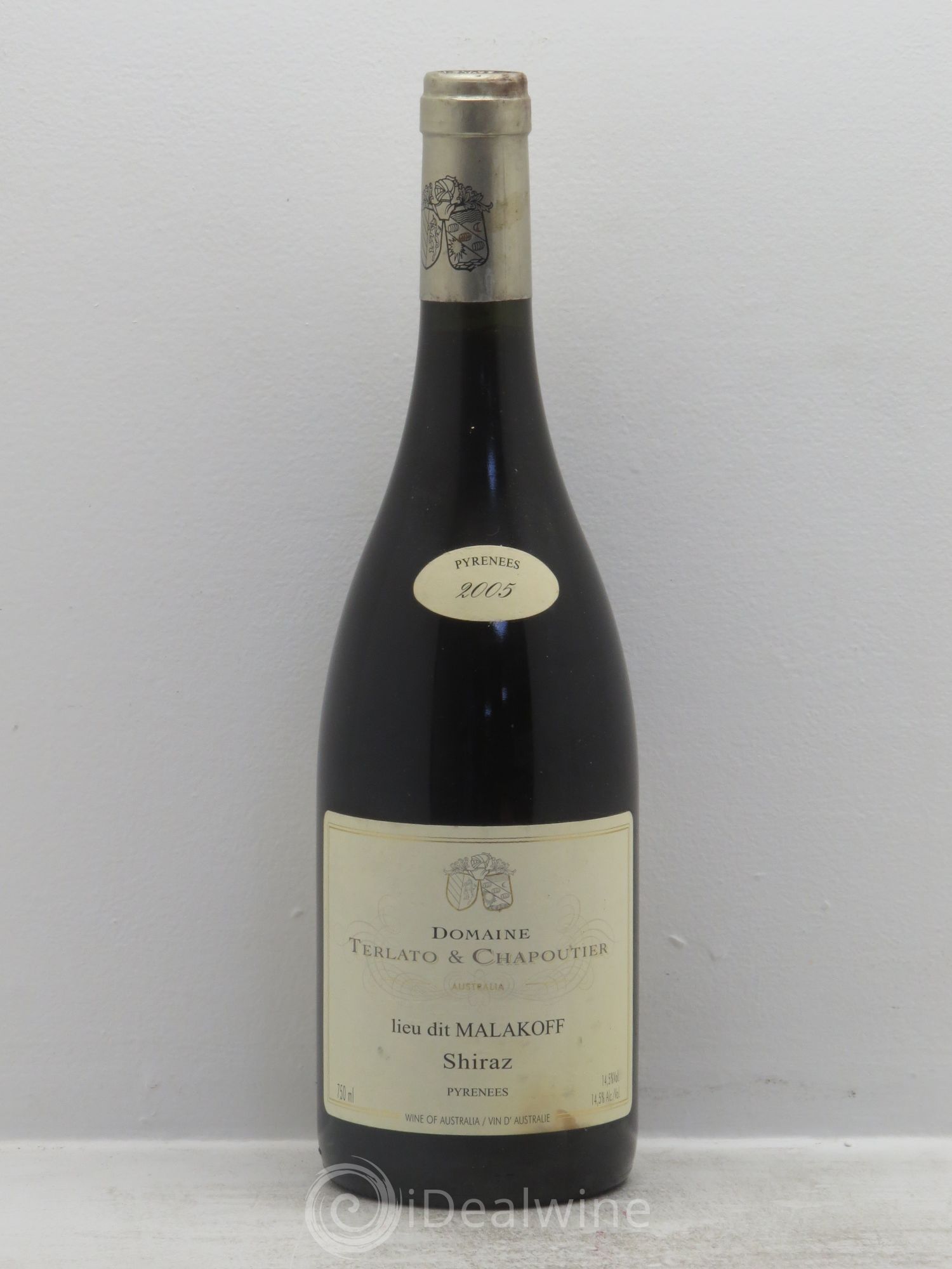 Vins Etrangers Chapoutier & Terlato Lieu dit Malakoff Victoria Pyrénées 2005 - Posten von 1 Flasche - 0