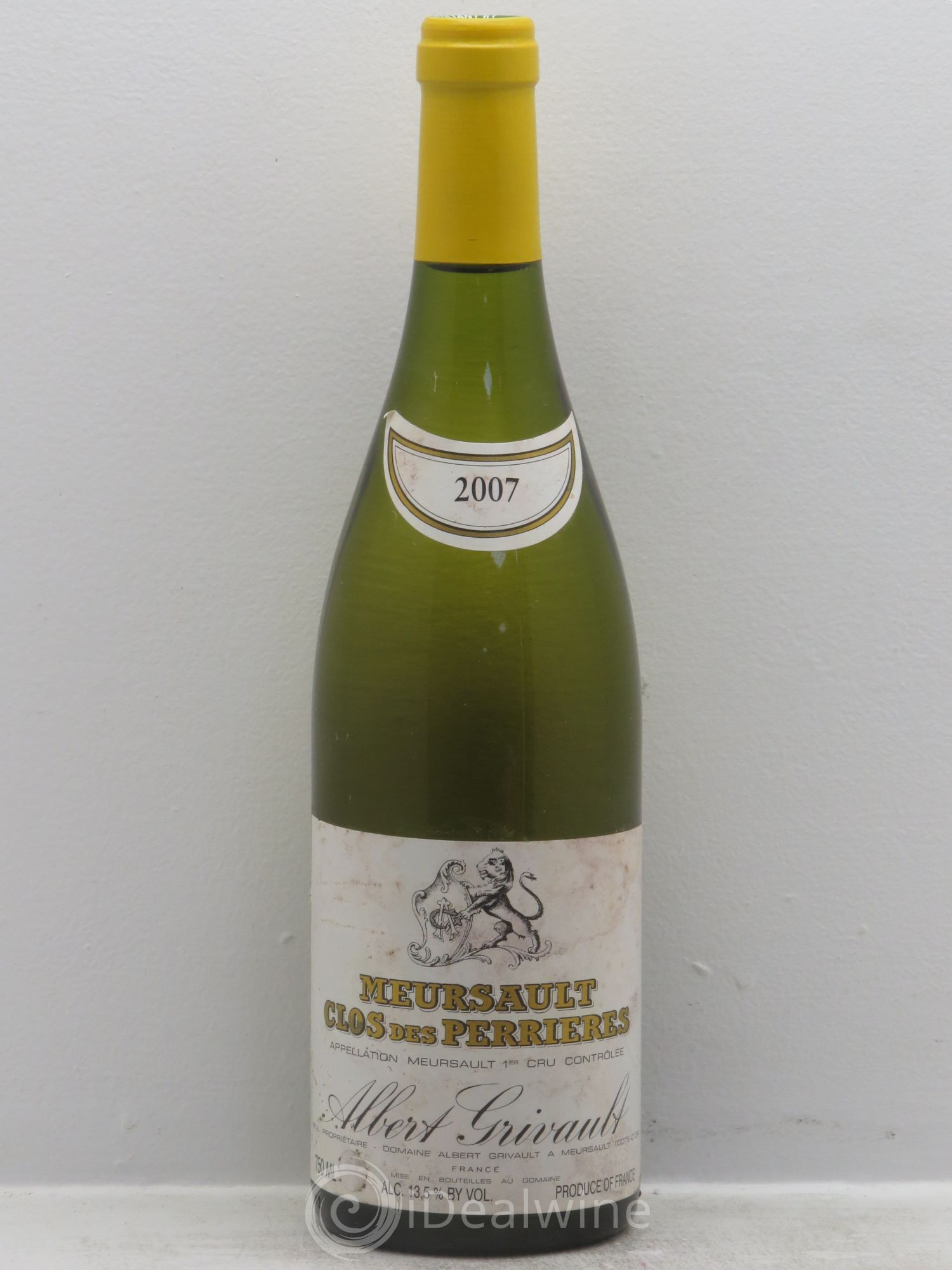 Meursault 1er Cru Clos des Perrières Monopole Albert Grivault 2007 - Lot de 1 bouteille - 0