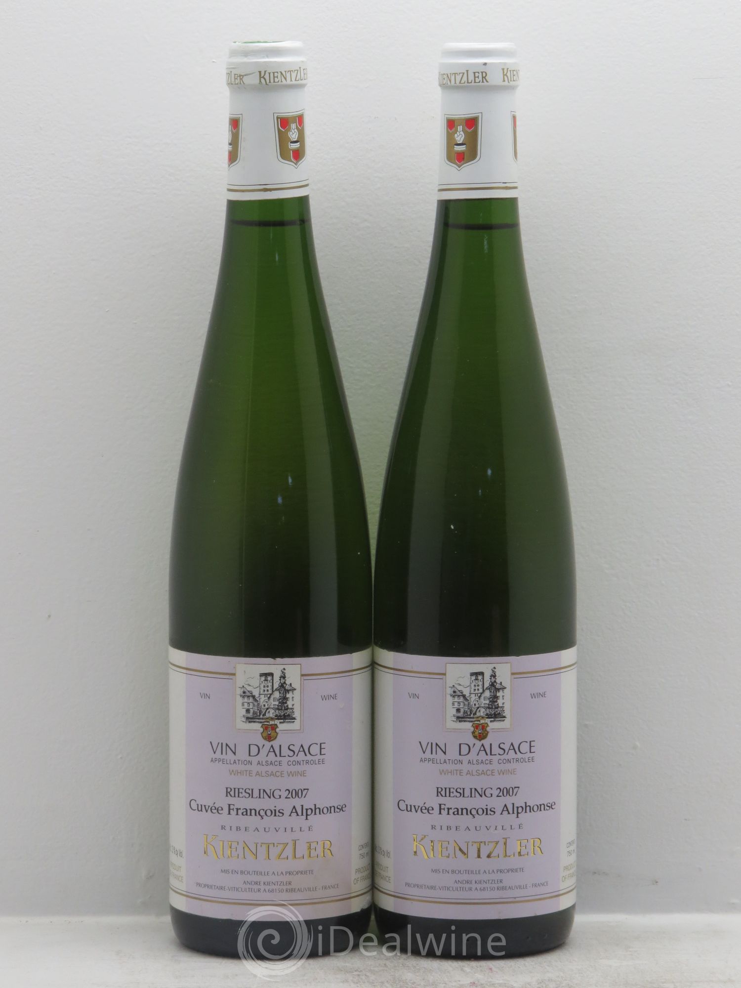 Riesling Cuvée François Alphonse Domaine André Kientzler 2007 - Posten von 2 Flaschen - 0