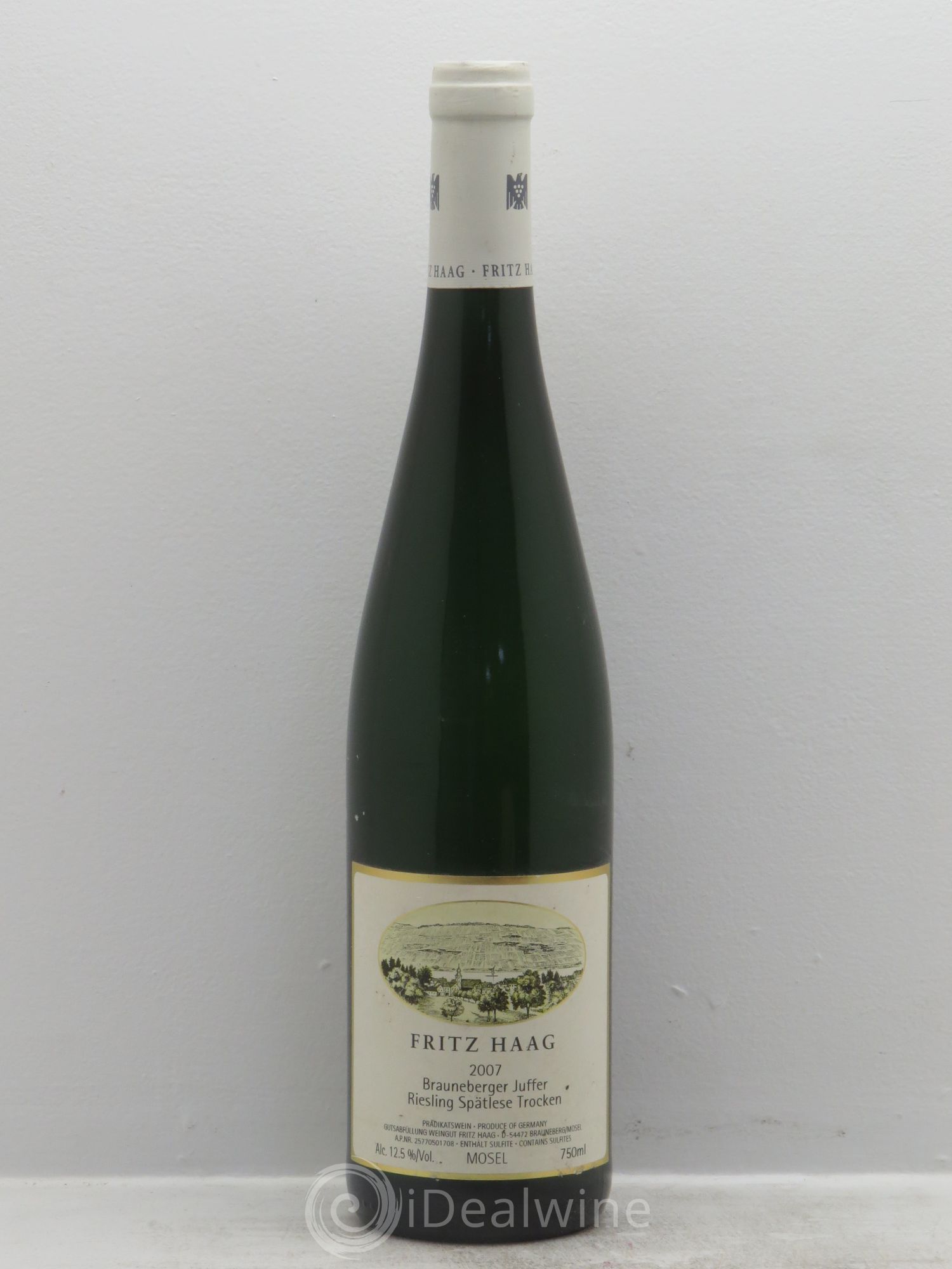 Riesling Riesling Spätlese Trocken Mosel Saar Ruwer Weingut Fritz Haag Brauneberger Juffer 2007 - Lotto di 1 bottiglia - 0