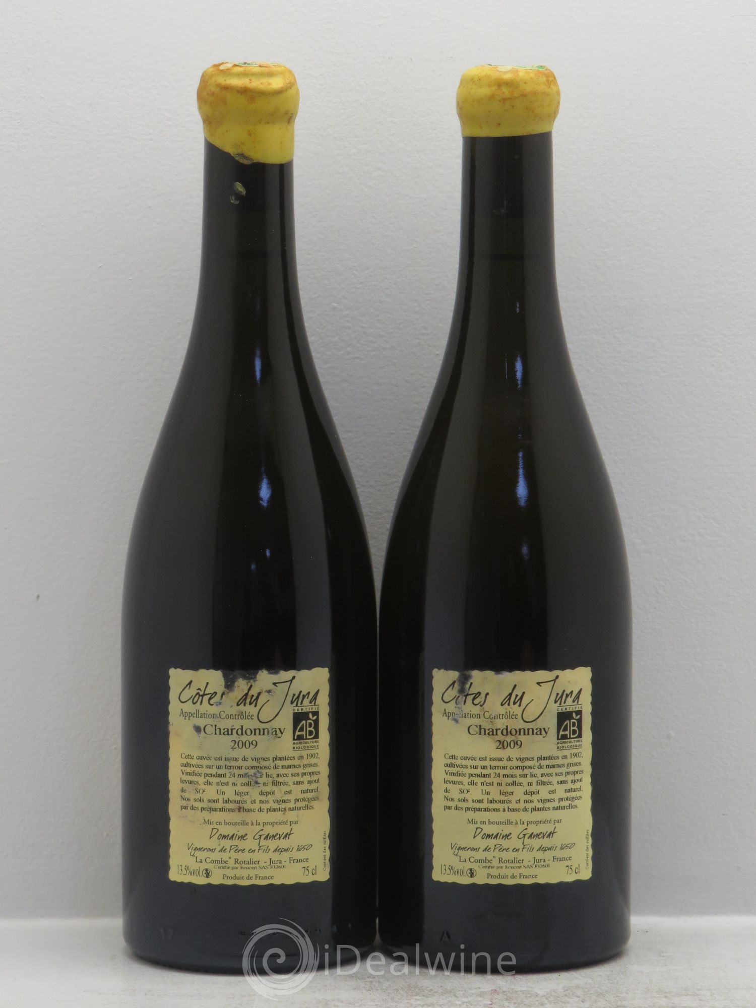Côtes du Jura Les Chalasses Vieilles Vignes Jean-François Ganevat (Domaine) Chardonnay 2009 - Lot de 2 bouteilles - 1
