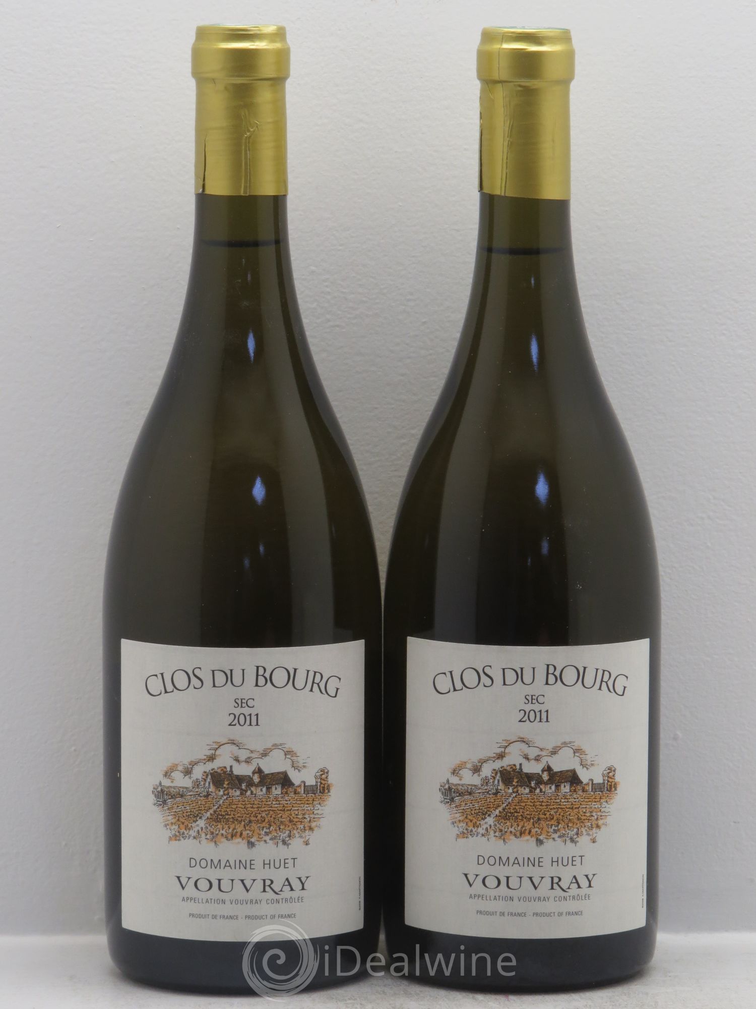 Vouvray Clos du Bourg Sec Domaine Huet 2011 - Lot de 2 bouteilles - 0