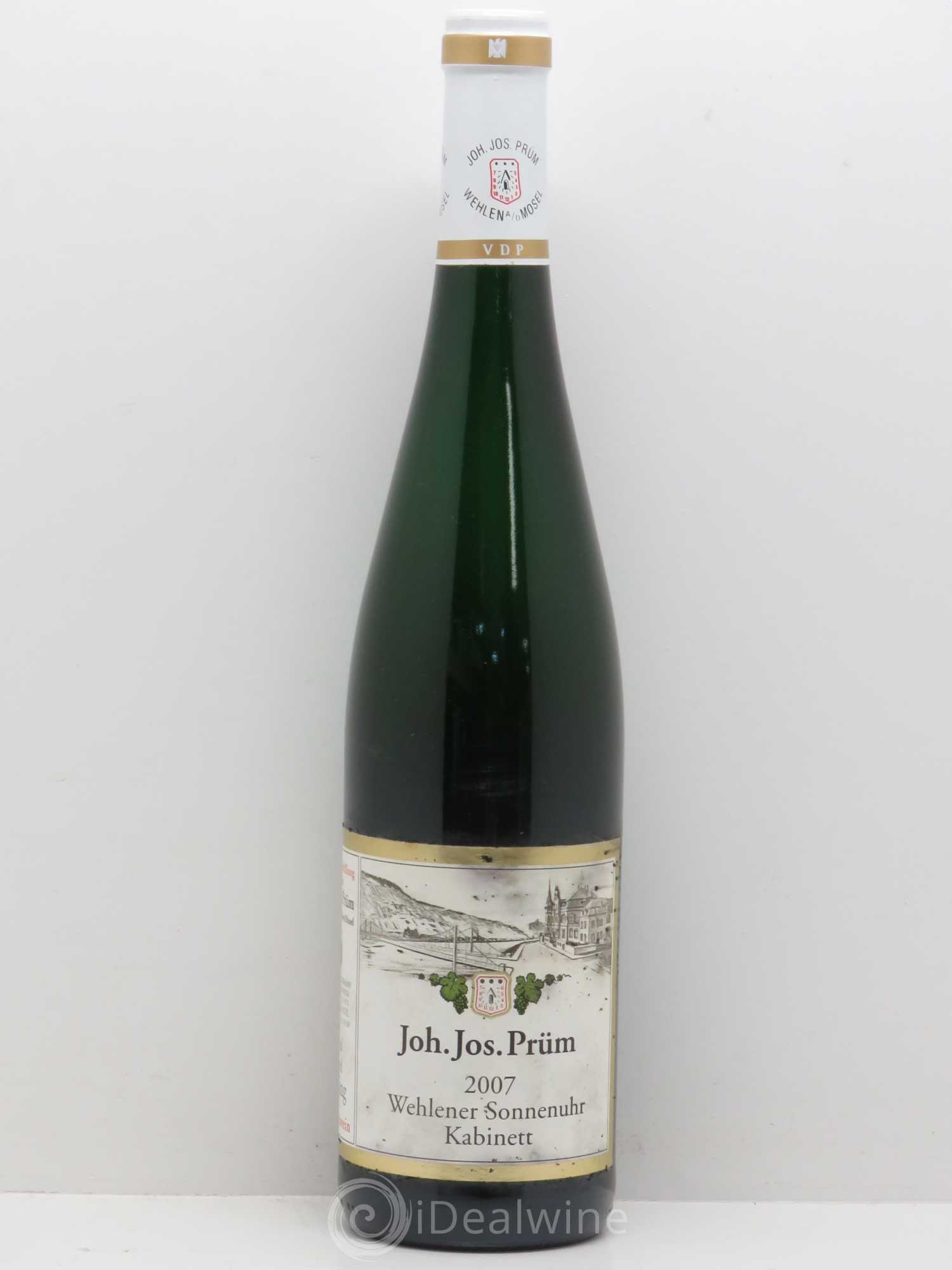 Riesling Joh. Jos. Prum Wehlener Sonnenuhr Kabinett 2007 - Lot de 1 bouteille - 0