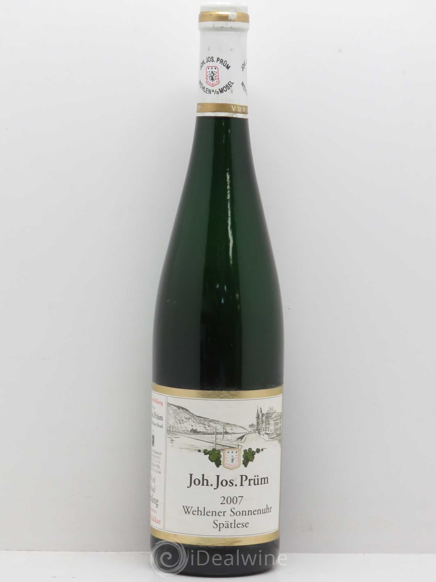 Riesling Joh. Jos. Prum Wehlener Sonnenuhr Spätlese 2007 - Lot de 1 bouteille - 0