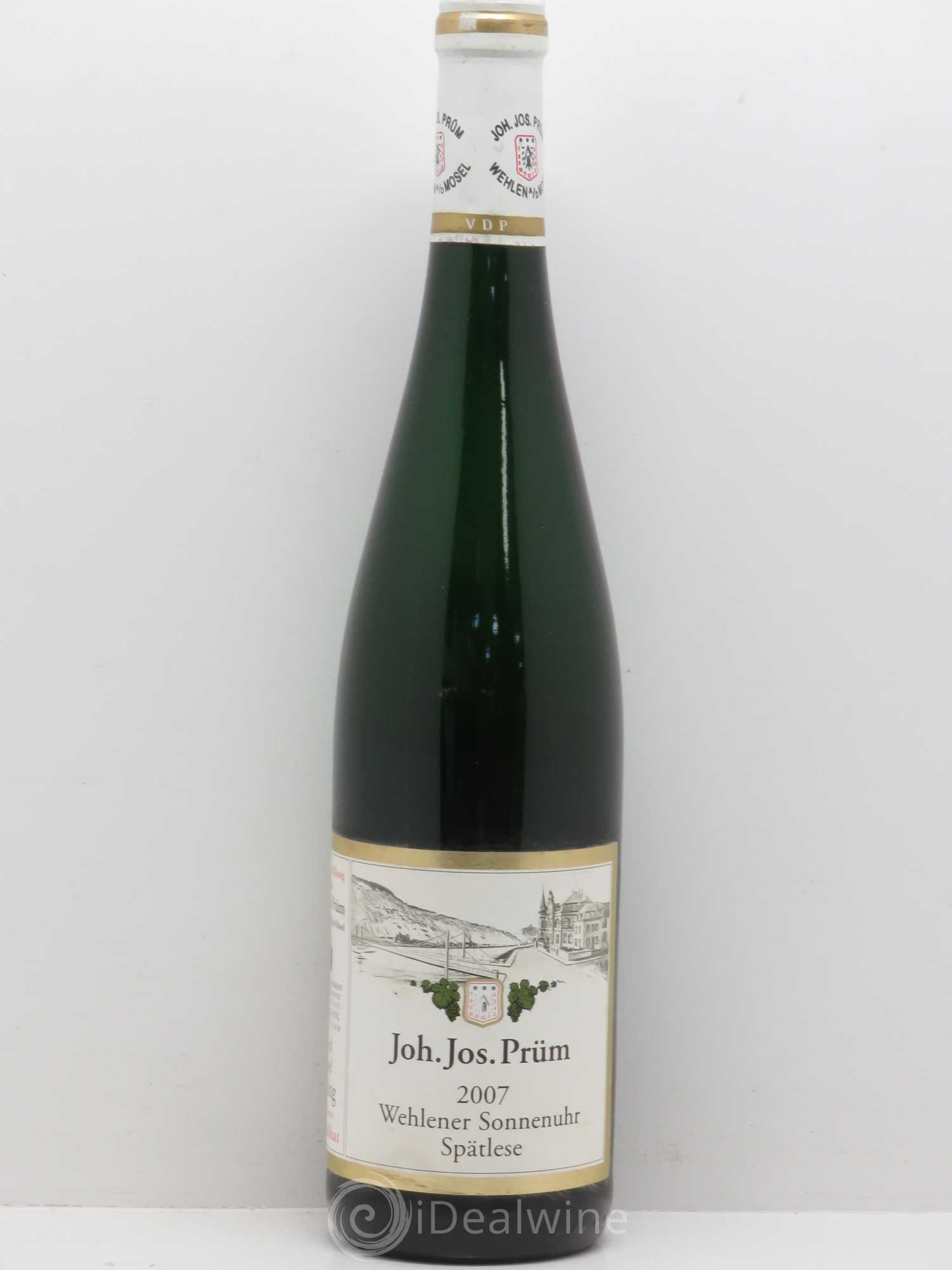 Riesling Joh. Jos. Prum Wehlener Sonnenuhr Spätlese 2007 - Lot de 1 bouteille - 0