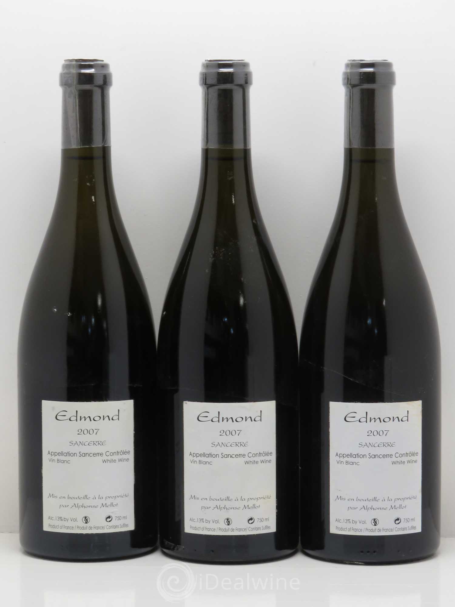 Sancerre Cuvée Edmond Alphonse Mellot 2007 - Lot de 3 bouteilles - 1